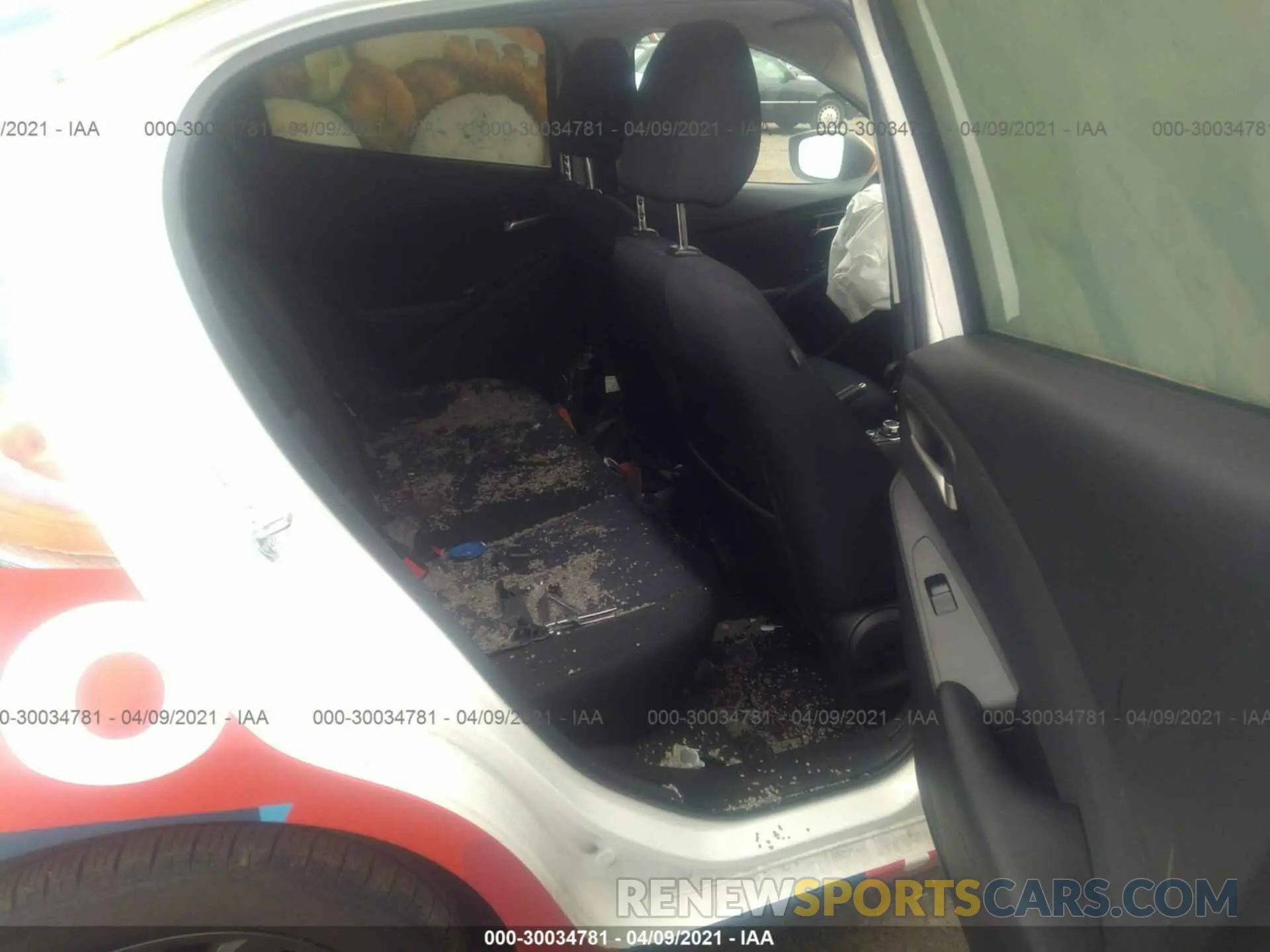 8 Photograph of a damaged car 3MYDLBJVXLY700425 TOYOTA YARIS HATCHBACK 2020