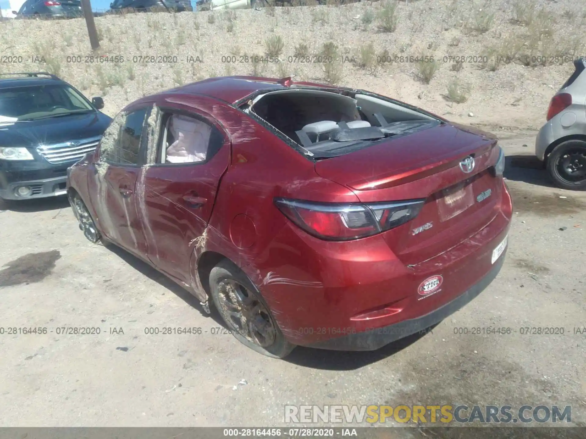 3 Photograph of a damaged car 3MYDLBYV0KY509973 TOYOTA YARIS SEDAN 2019