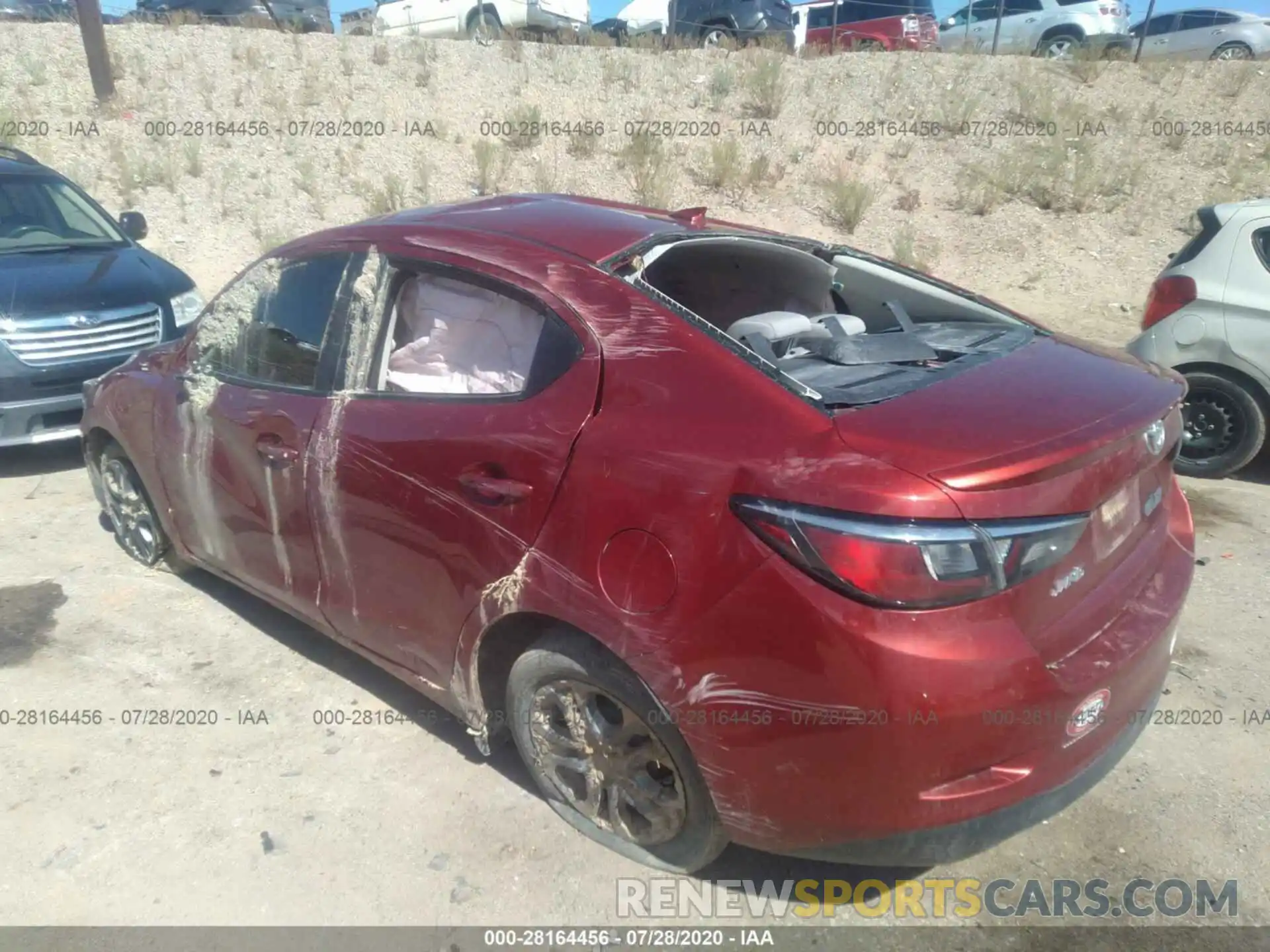 6 Photograph of a damaged car 3MYDLBYV0KY509973 TOYOTA YARIS SEDAN 2019