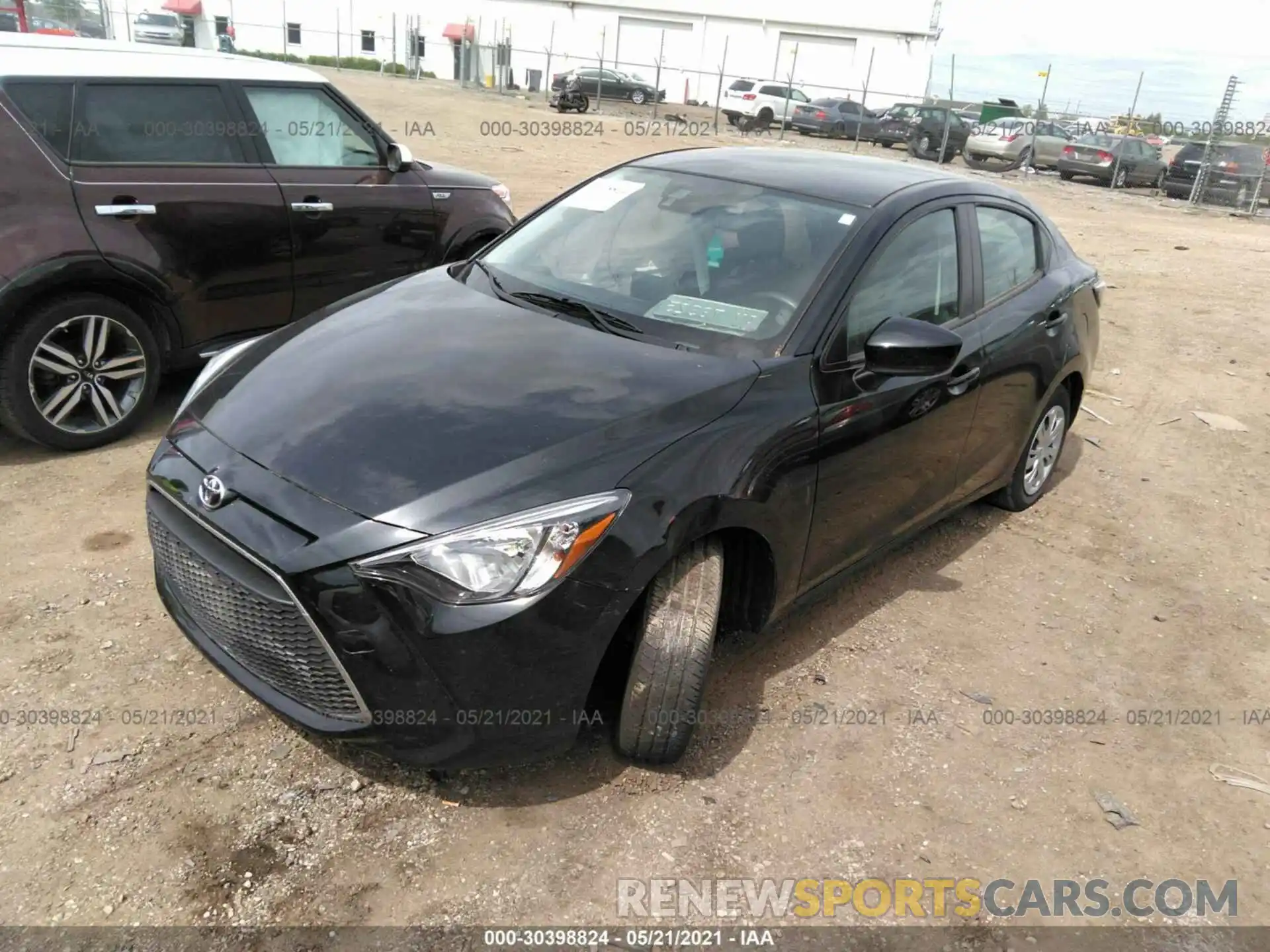 2 Photograph of a damaged car 3MYDLBYV0KY517880 TOYOTA YARIS SEDAN 2019