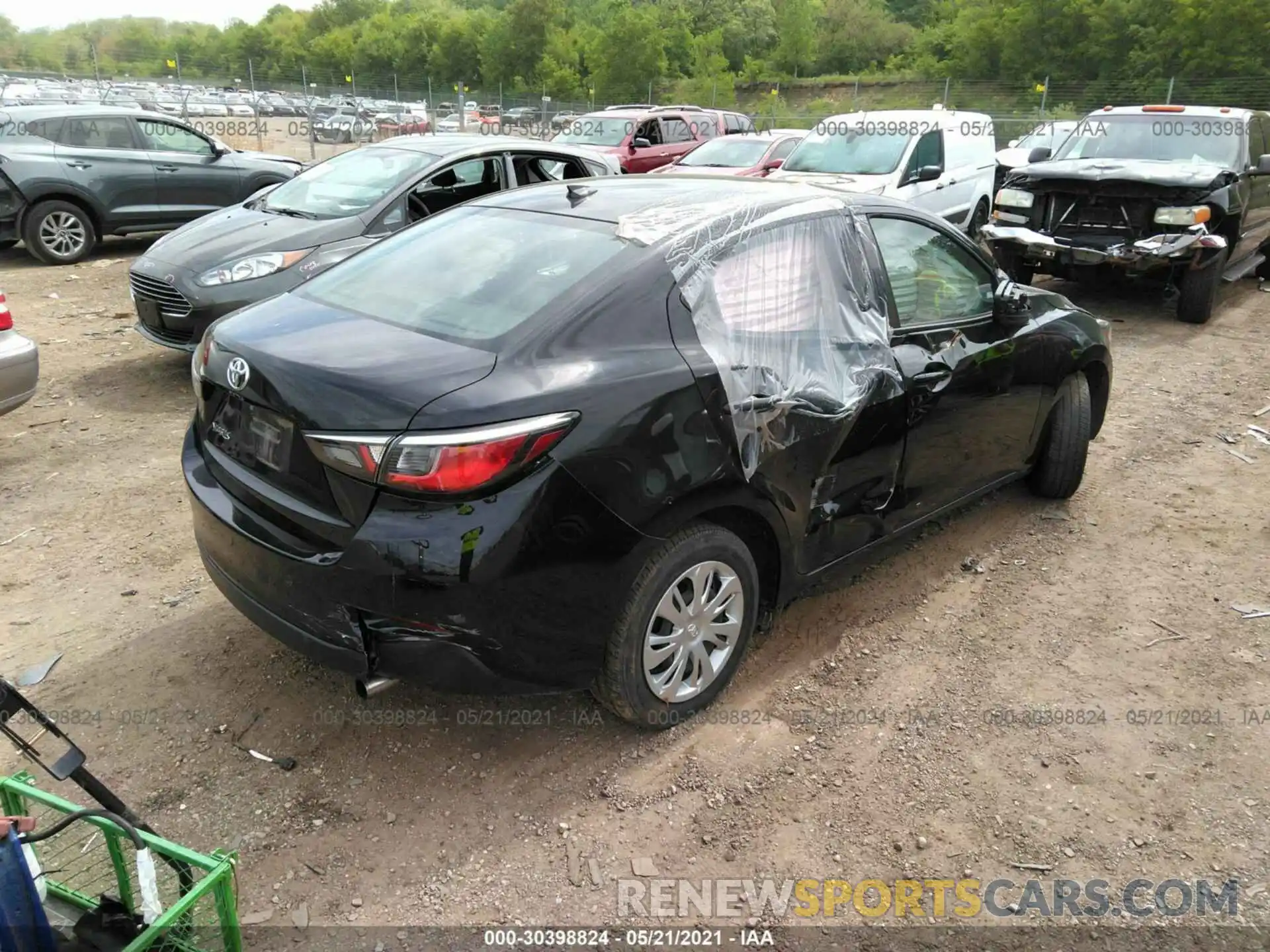 4 Photograph of a damaged car 3MYDLBYV0KY517880 TOYOTA YARIS SEDAN 2019