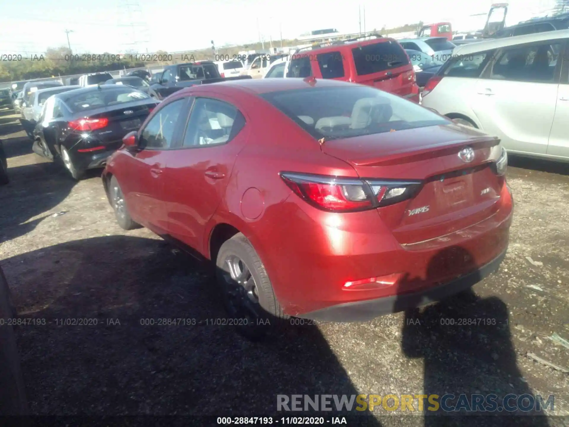 3 Photograph of a damaged car 3MYDLBYV0KY518124 TOYOTA YARIS SEDAN 2019