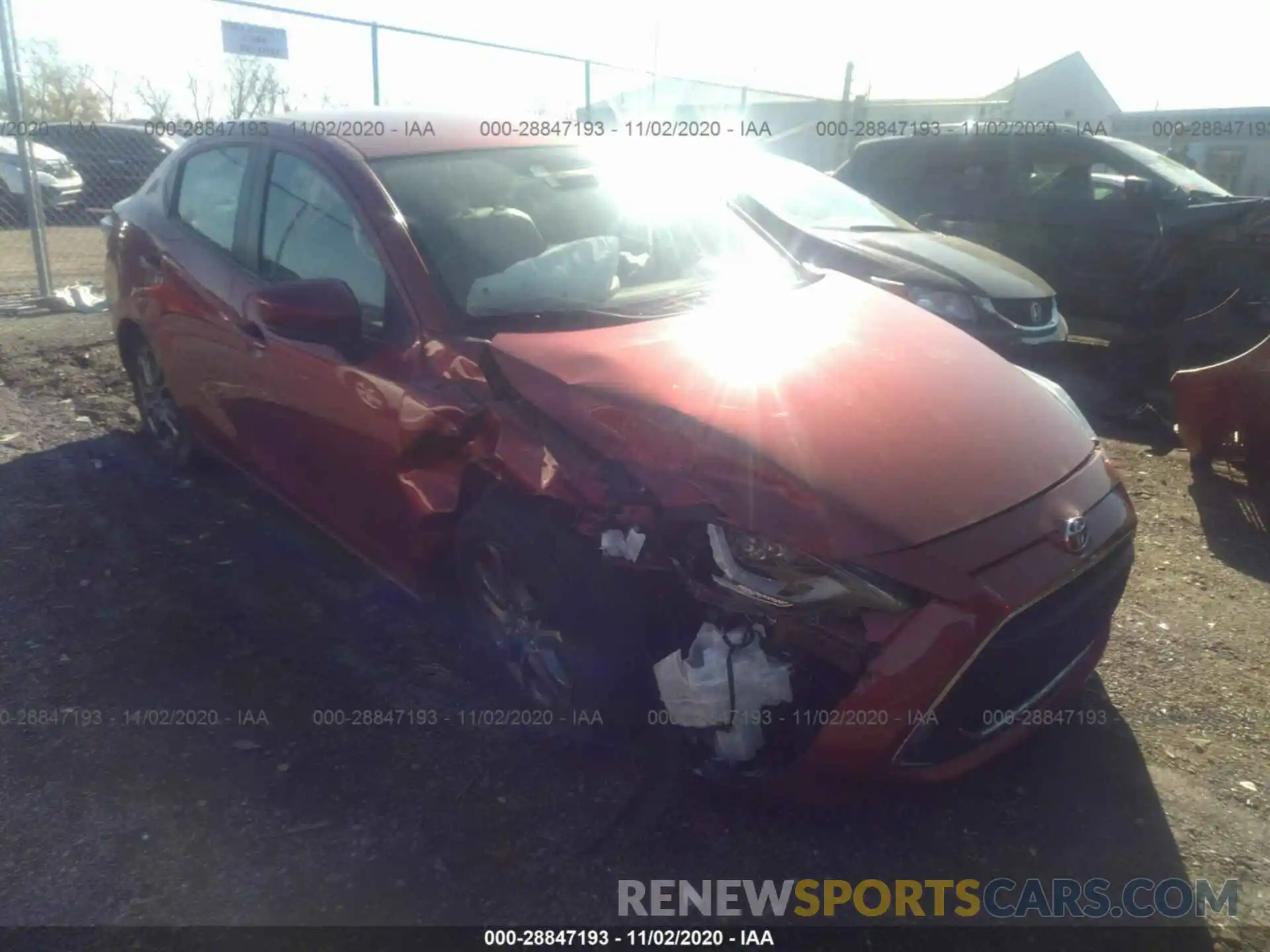 6 Photograph of a damaged car 3MYDLBYV0KY518124 TOYOTA YARIS SEDAN 2019