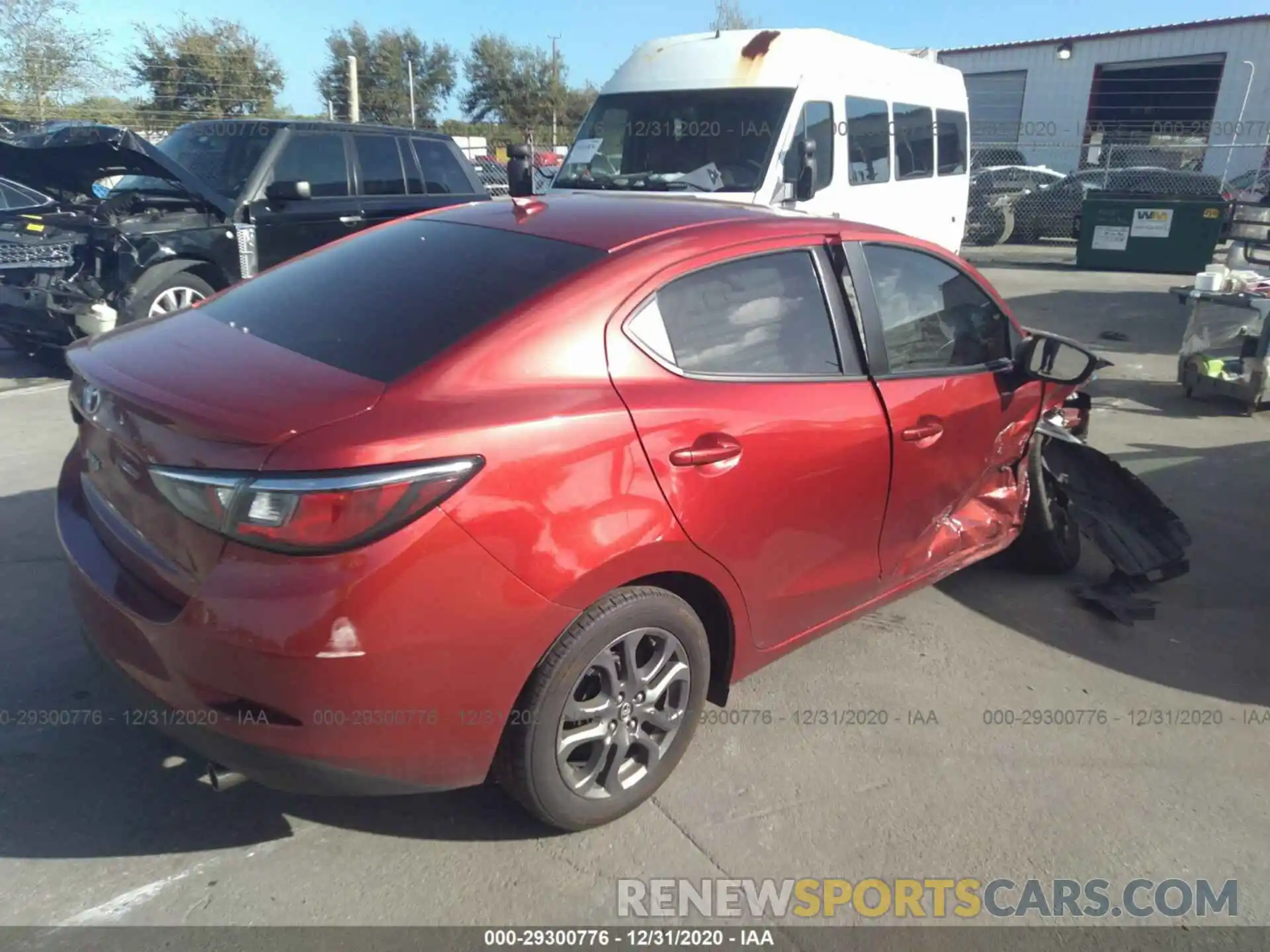 4 Photograph of a damaged car 3MYDLBYV0KY521833 TOYOTA YARIS SEDAN 2019