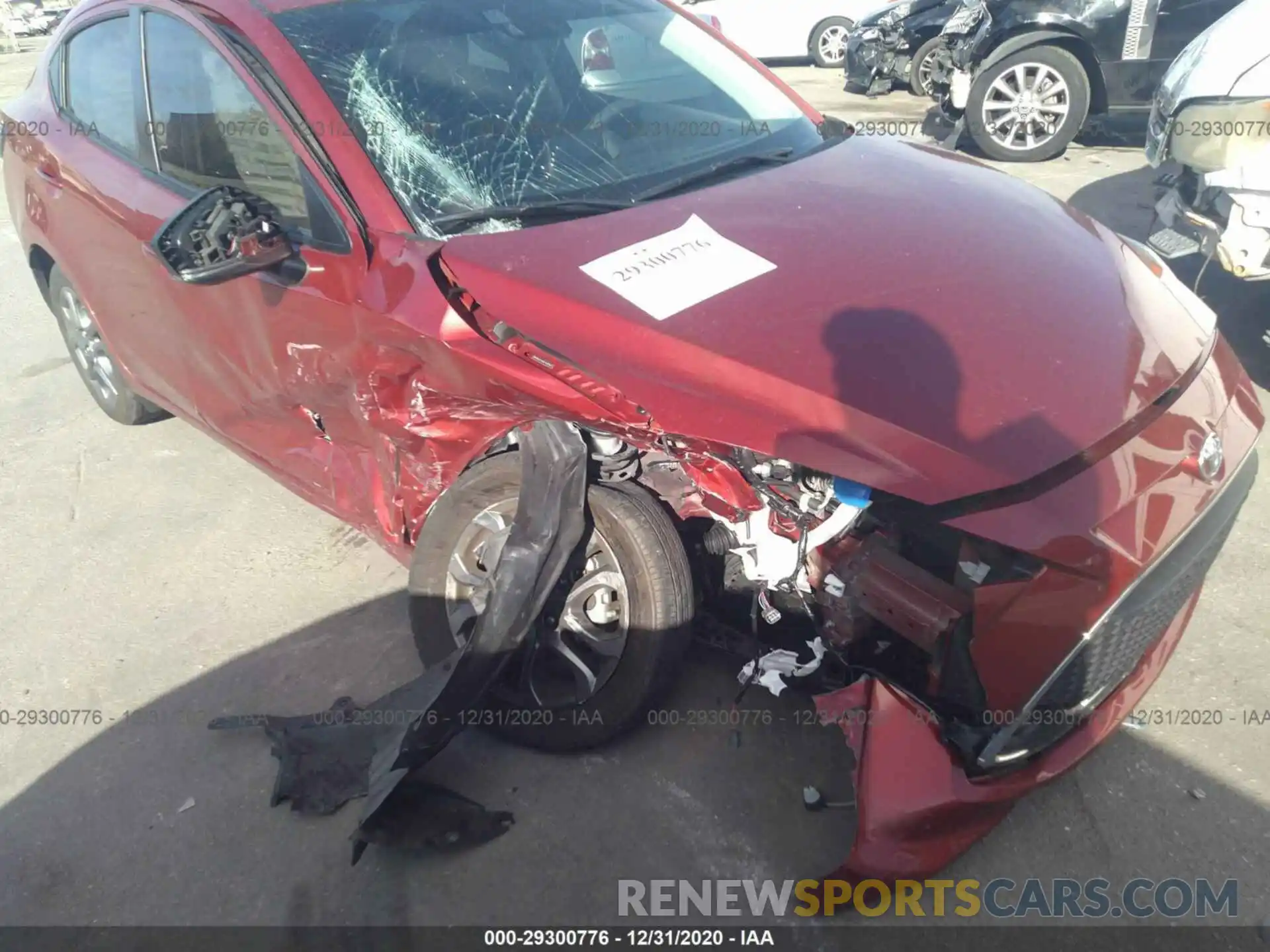 6 Photograph of a damaged car 3MYDLBYV0KY521833 TOYOTA YARIS SEDAN 2019