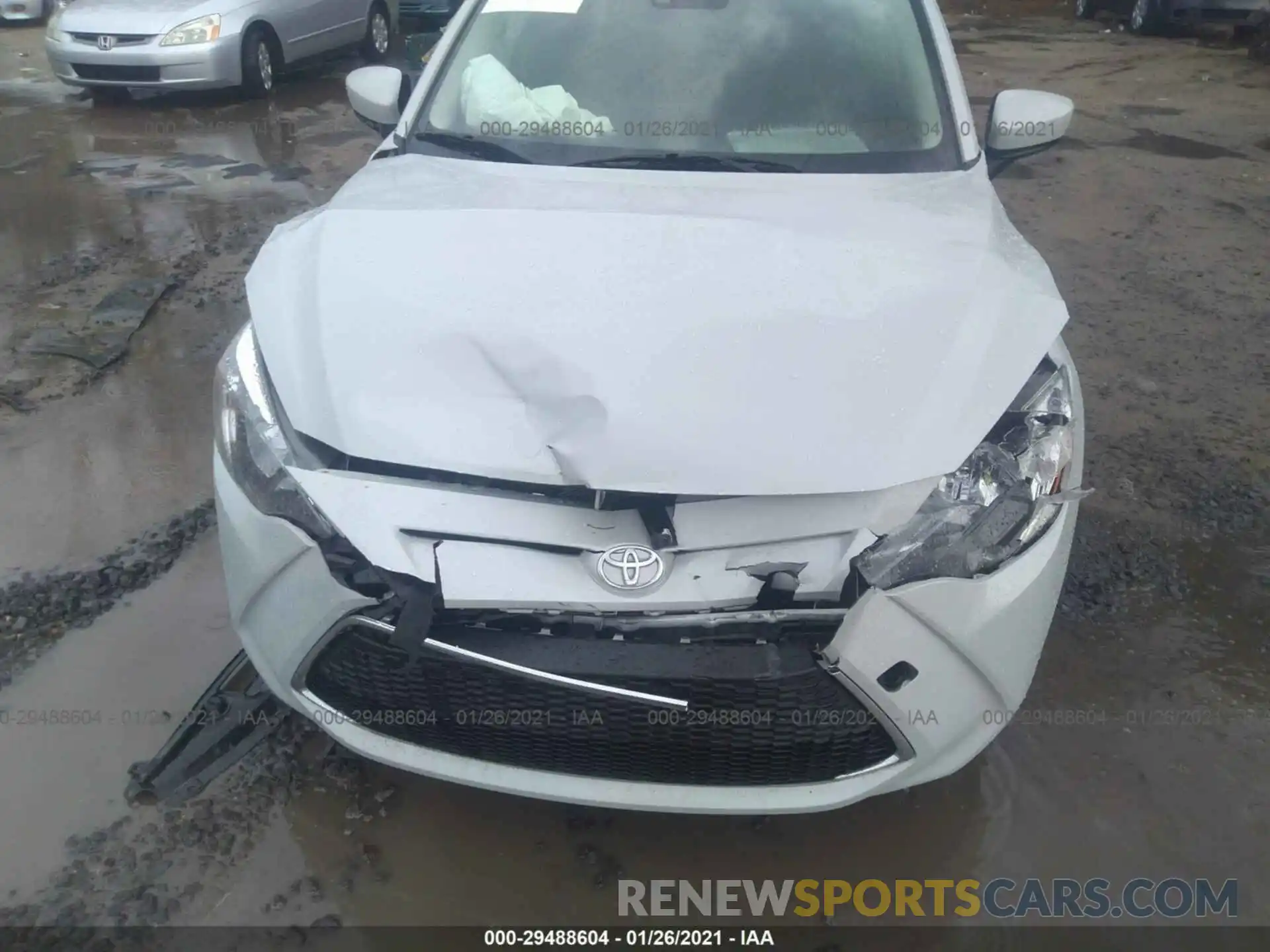 6 Photograph of a damaged car 3MYDLBYV0KY528684 TOYOTA YARIS SEDAN 2019