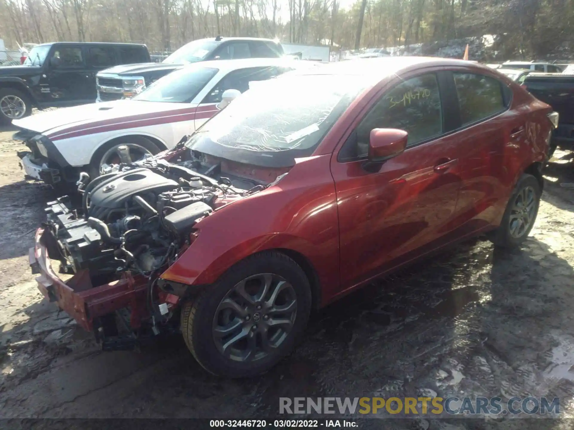 2 Photograph of a damaged car 3MYDLBYV1KY504636 TOYOTA YARIS SEDAN 2019