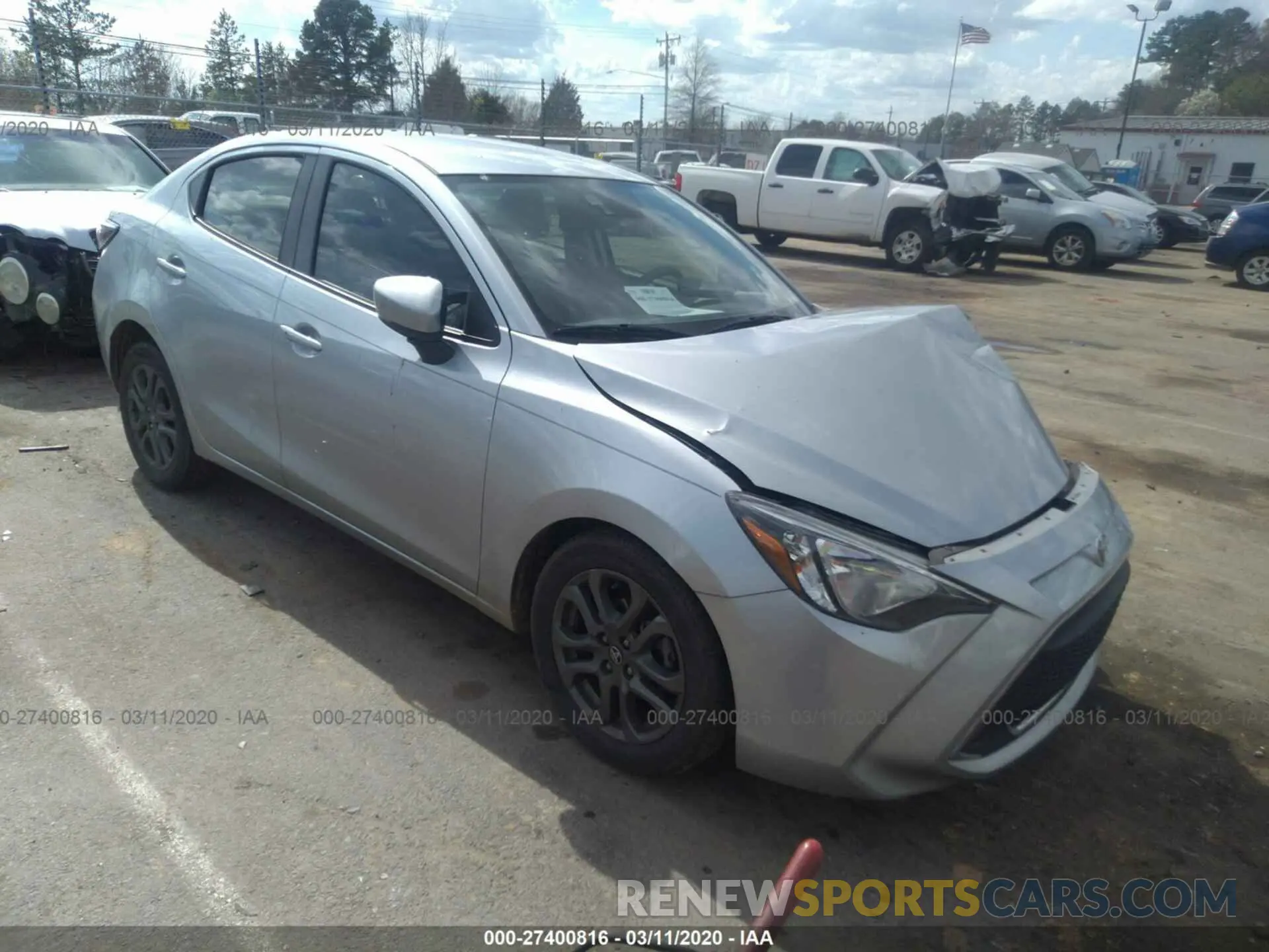 1 Photograph of a damaged car 3MYDLBYV2KY501891 TOYOTA YARIS SEDAN 2019