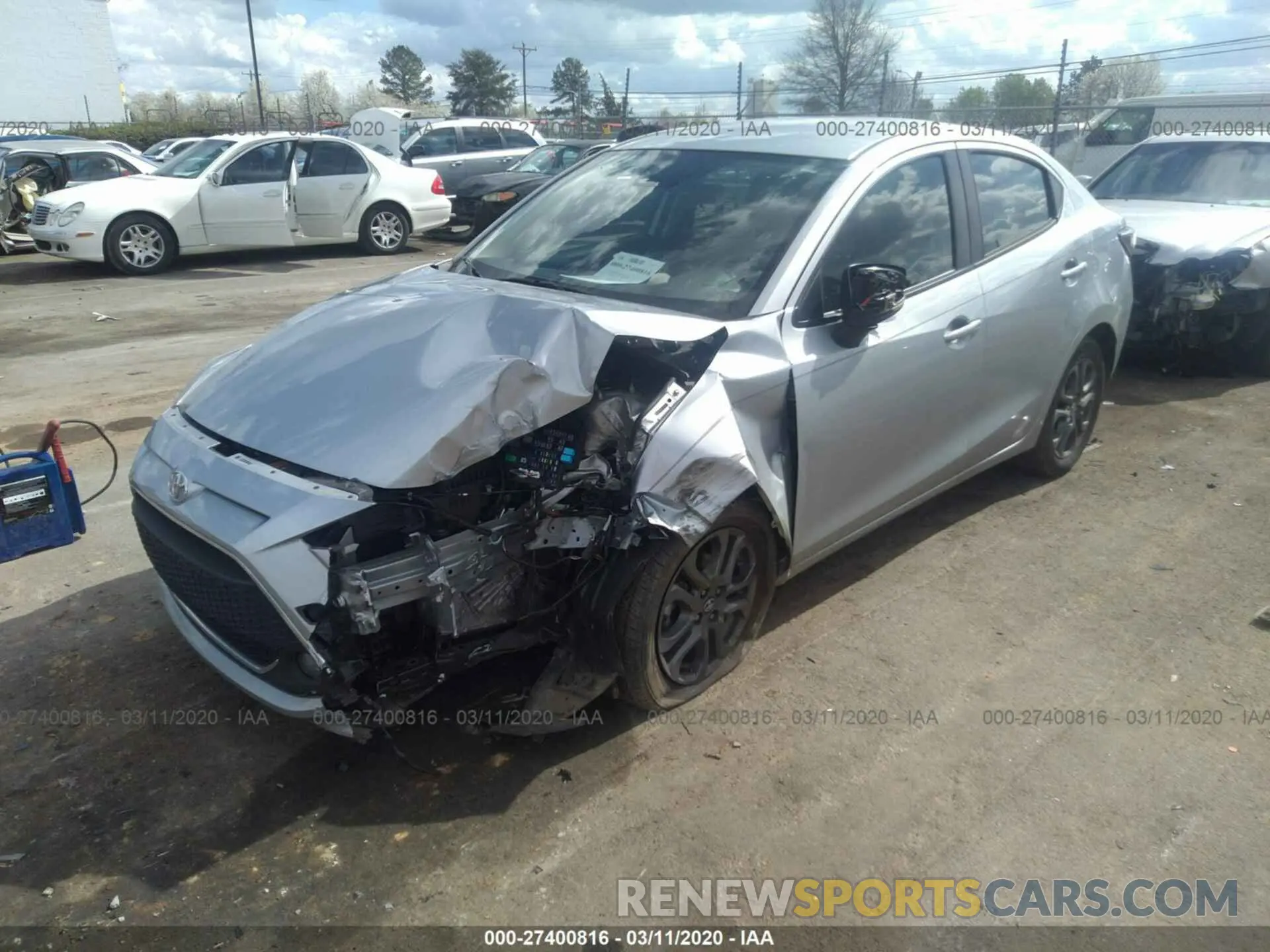 2 Photograph of a damaged car 3MYDLBYV2KY501891 TOYOTA YARIS SEDAN 2019