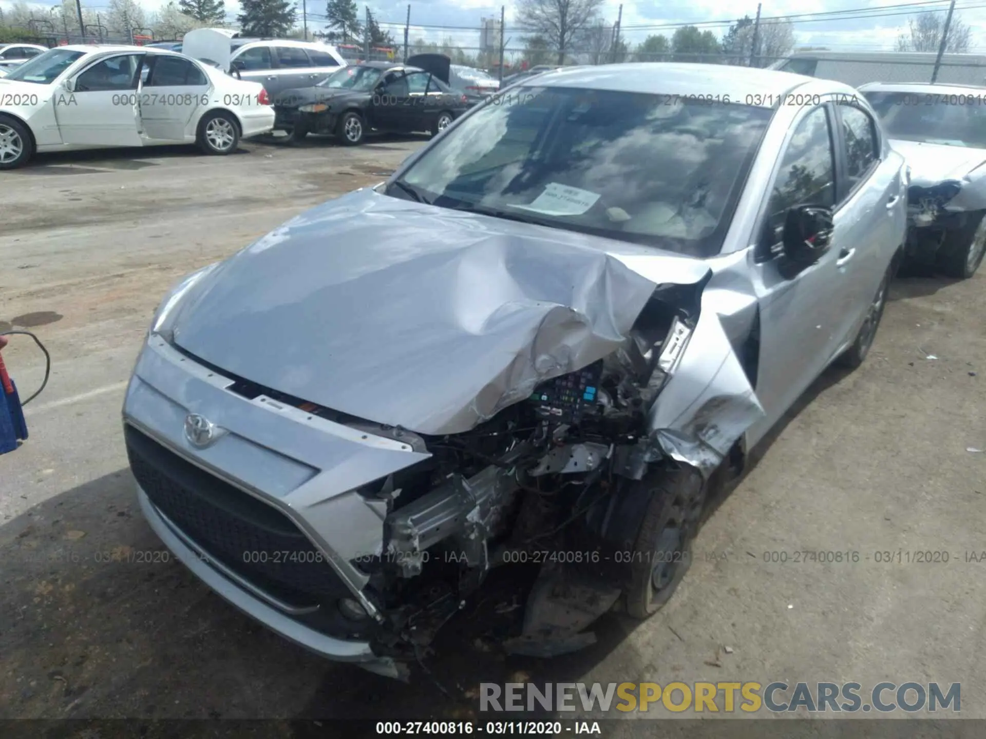 6 Photograph of a damaged car 3MYDLBYV2KY501891 TOYOTA YARIS SEDAN 2019