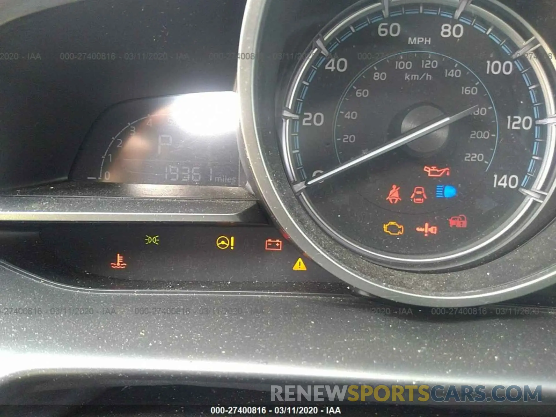 7 Photograph of a damaged car 3MYDLBYV2KY501891 TOYOTA YARIS SEDAN 2019