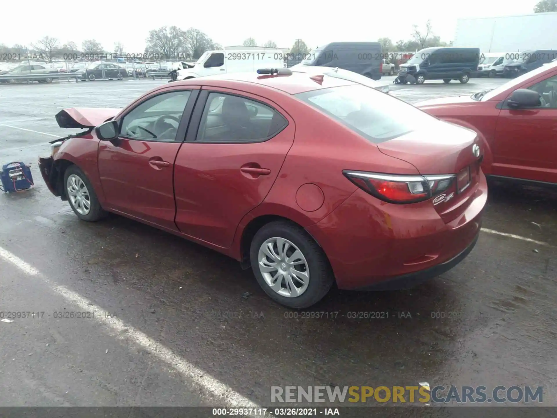 3 Photograph of a damaged car 3MYDLBYV2KY516004 TOYOTA YARIS SEDAN 2019