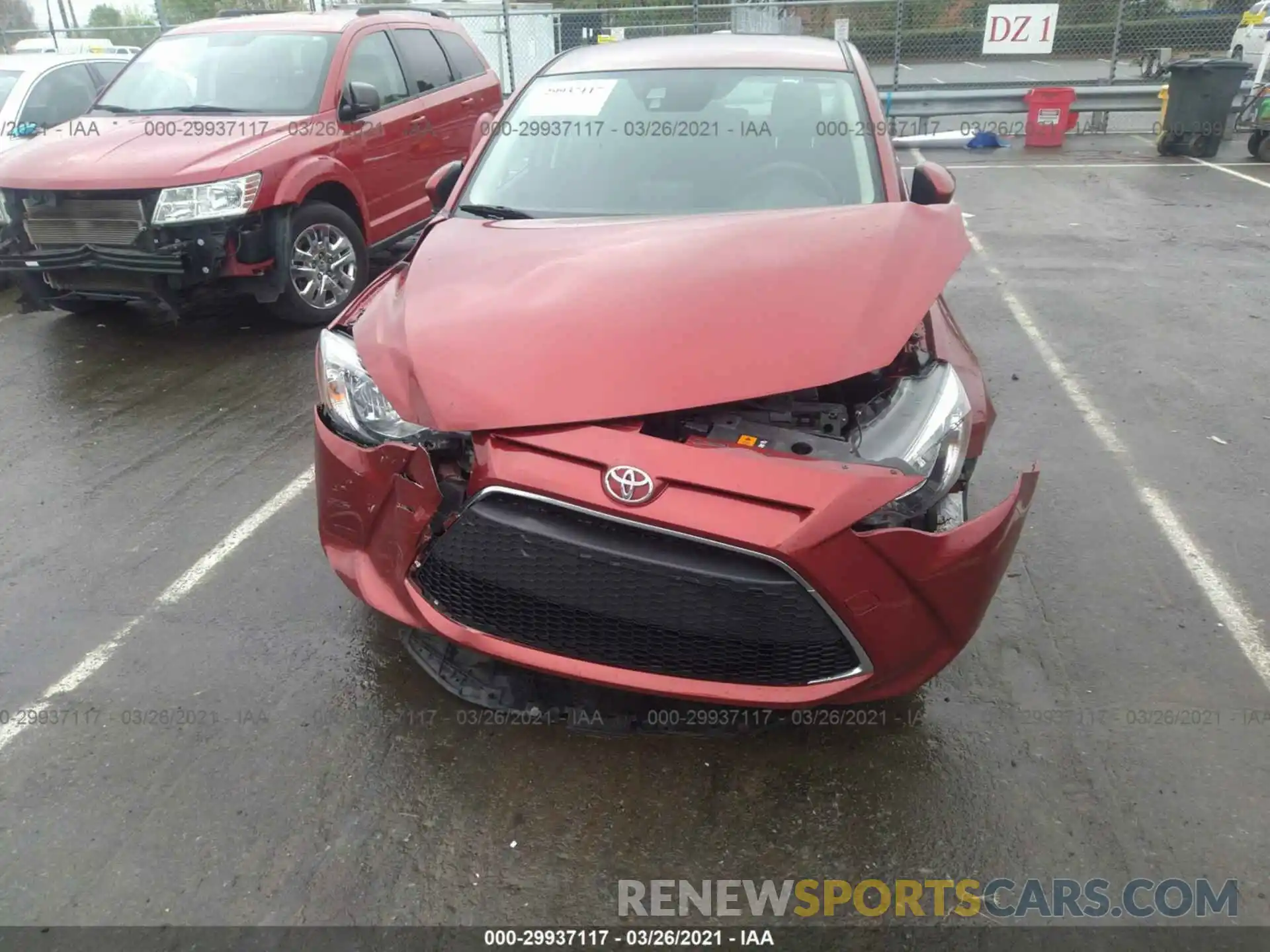 6 Photograph of a damaged car 3MYDLBYV2KY516004 TOYOTA YARIS SEDAN 2019