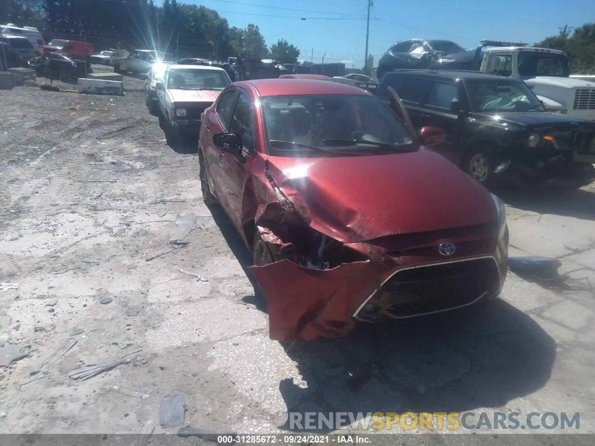 6 Photograph of a damaged car 3MYDLBYV2KY516777 TOYOTA YARIS SEDAN 2019