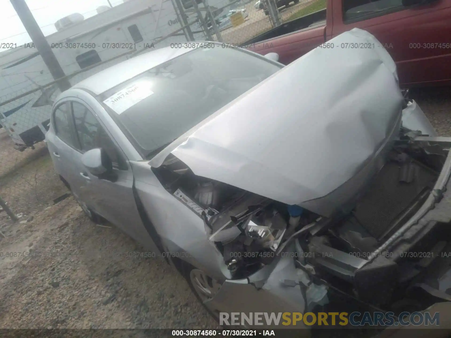 1 Photograph of a damaged car 3MYDLBYV2KY525155 TOYOTA YARIS SEDAN 2019