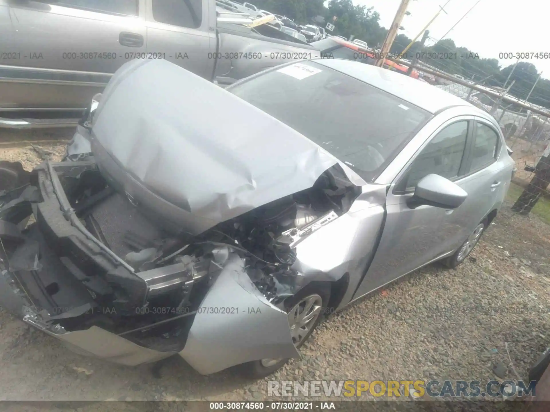 2 Photograph of a damaged car 3MYDLBYV2KY525155 TOYOTA YARIS SEDAN 2019