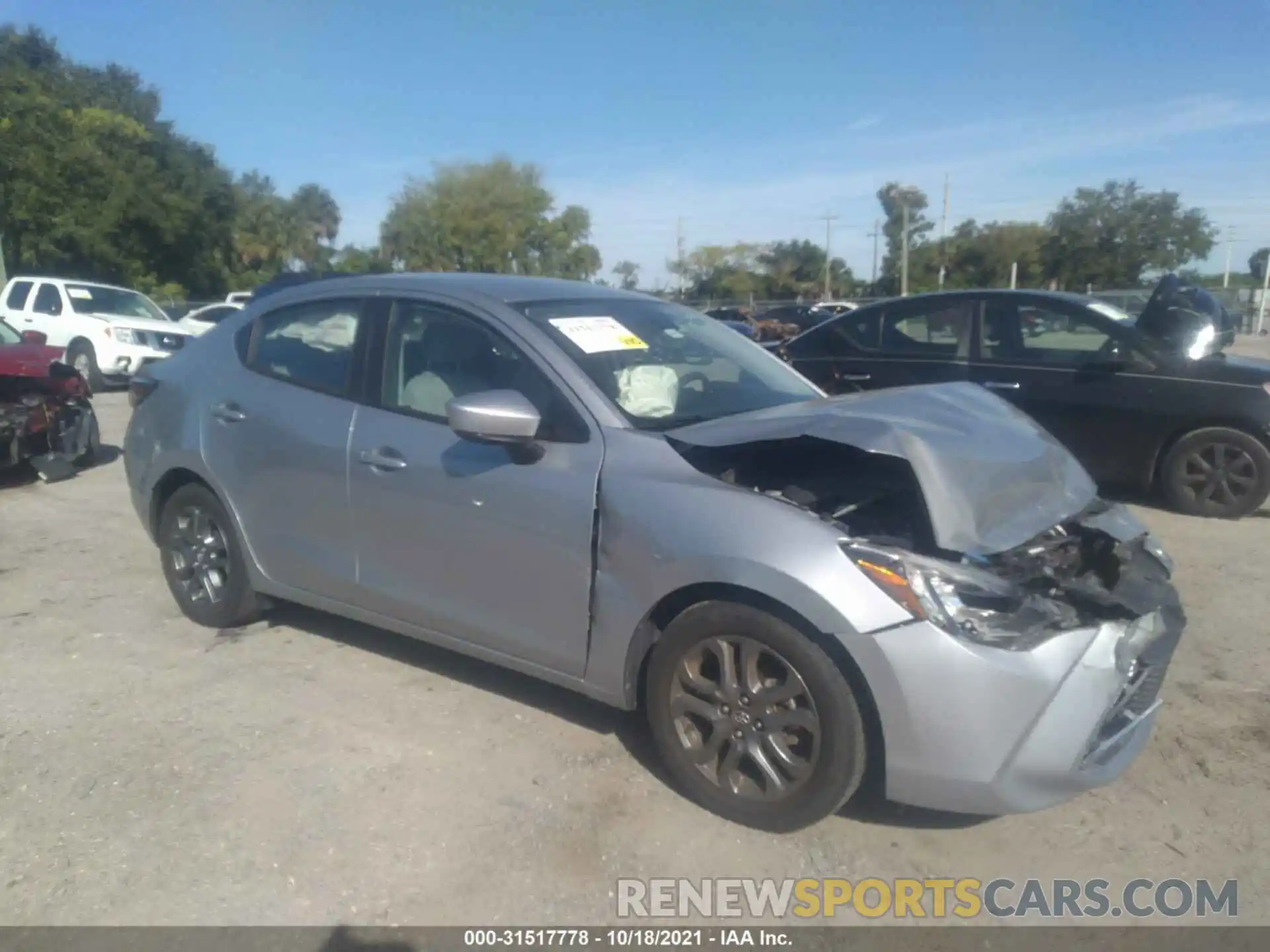 1 Photograph of a damaged car 3MYDLBYV3KY524483 TOYOTA YARIS SEDAN 2019