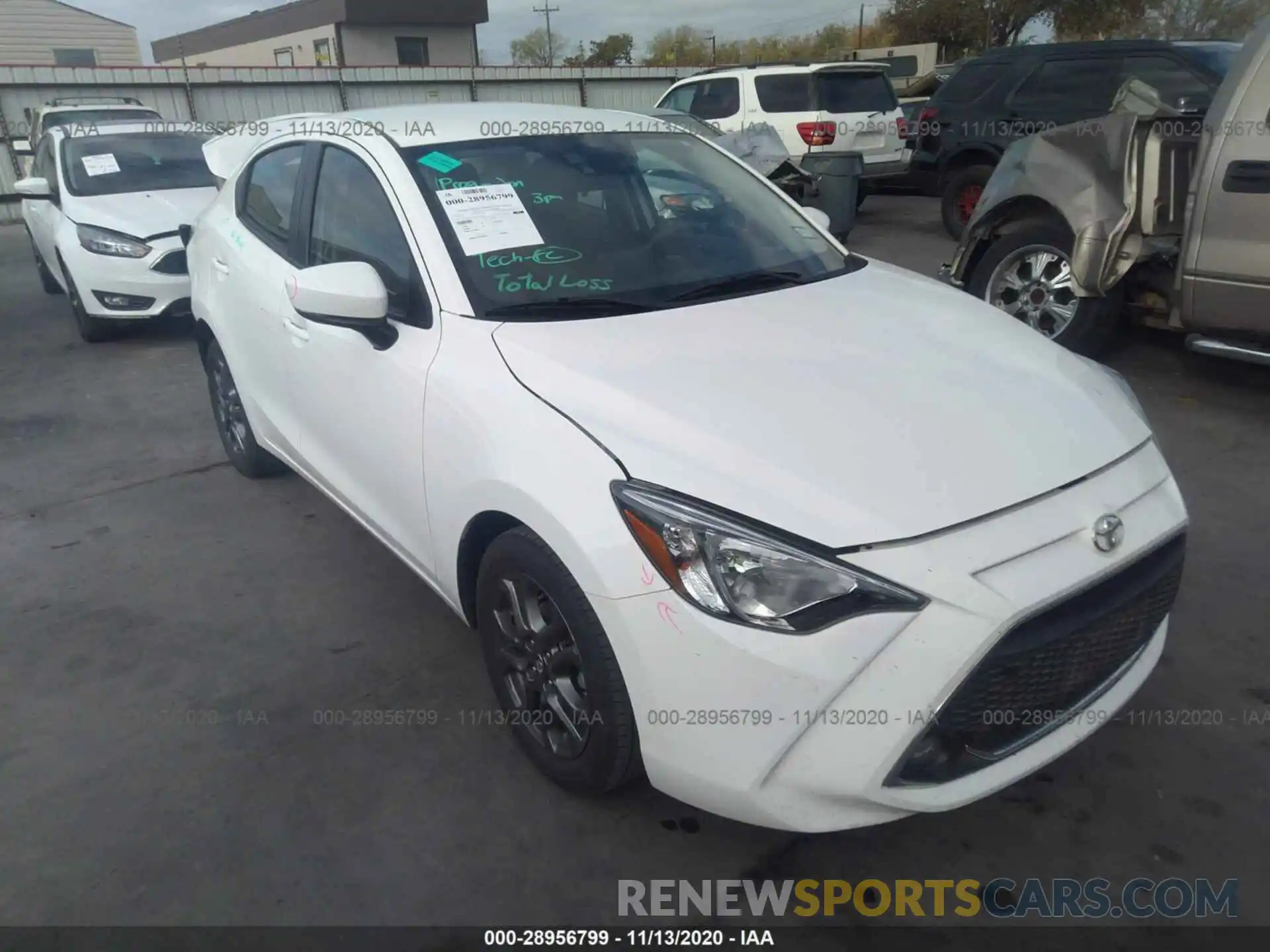 1 Photograph of a damaged car 3MYDLBYV4KY503562 TOYOTA YARIS SEDAN 2019