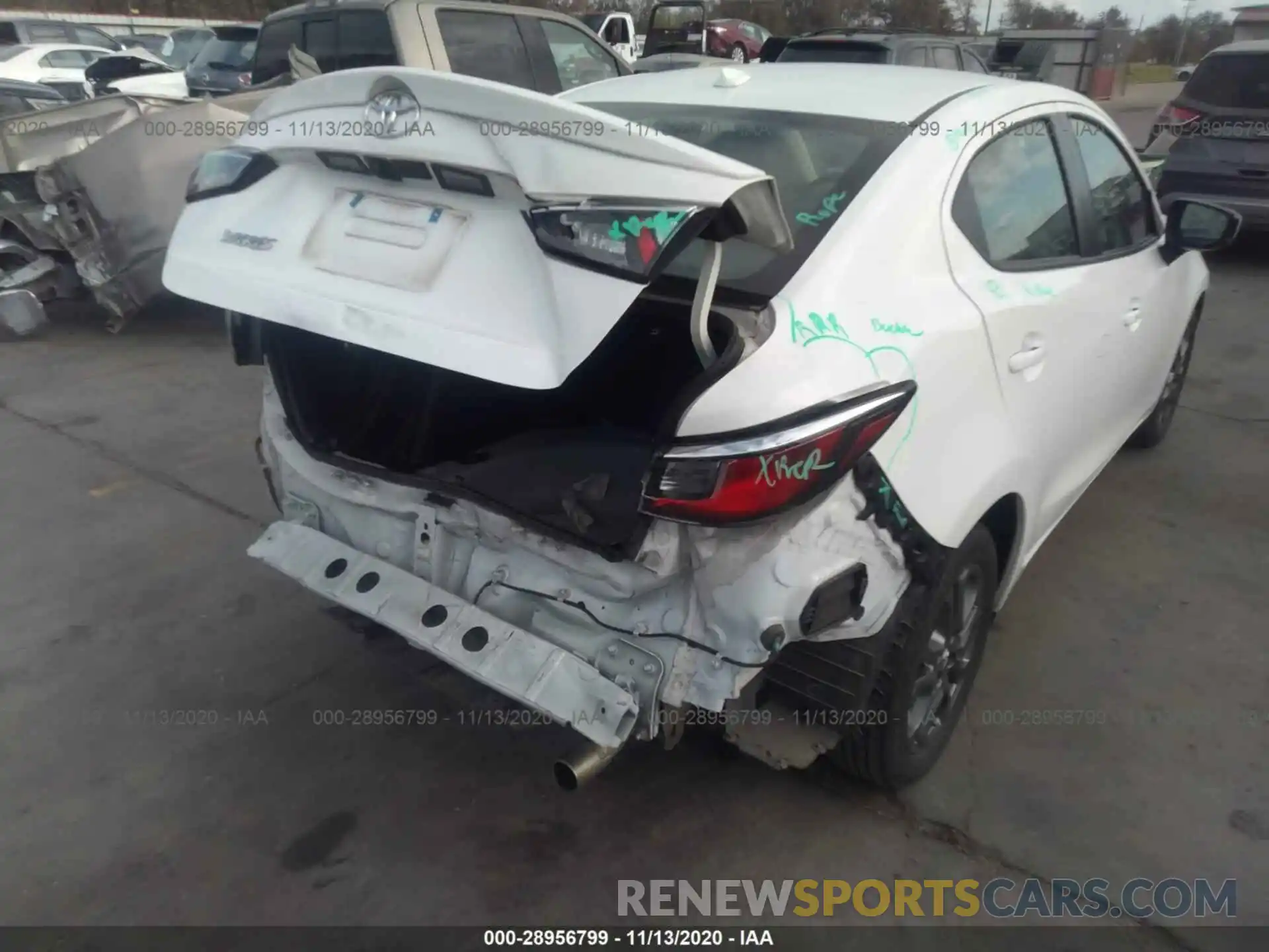 6 Photograph of a damaged car 3MYDLBYV4KY503562 TOYOTA YARIS SEDAN 2019