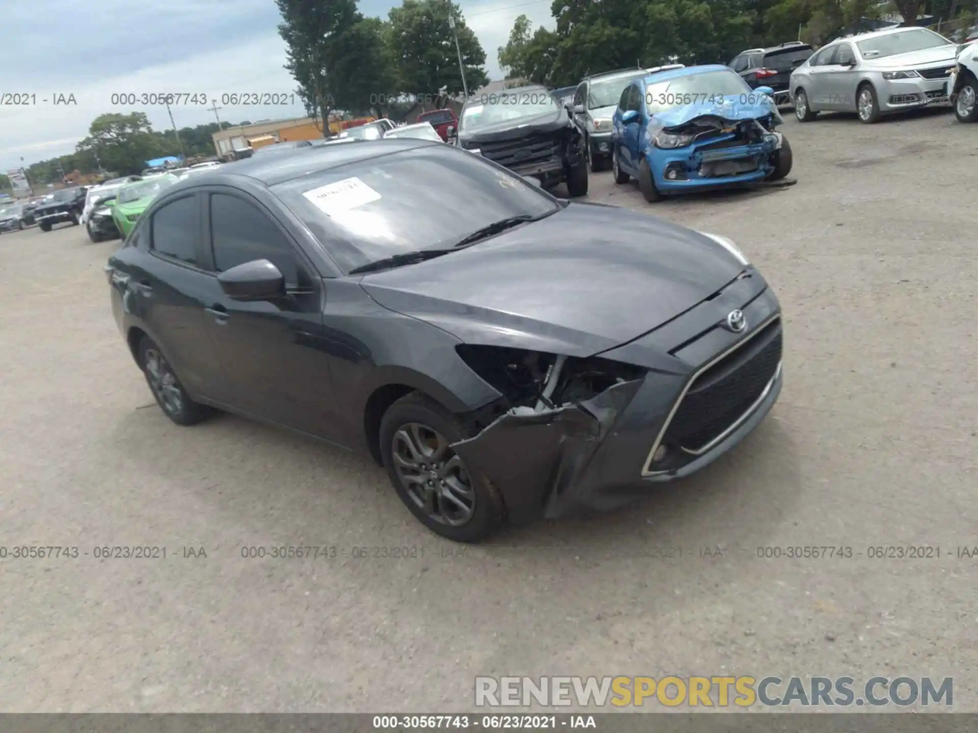 1 Photograph of a damaged car 3MYDLBYV4KY508793 TOYOTA YARIS SEDAN 2019