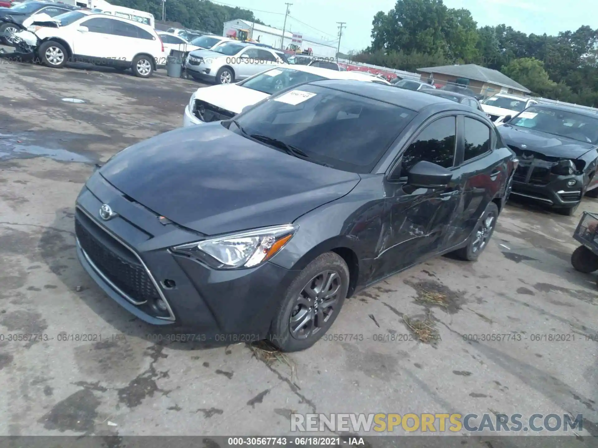 2 Photograph of a damaged car 3MYDLBYV4KY508793 TOYOTA YARIS SEDAN 2019