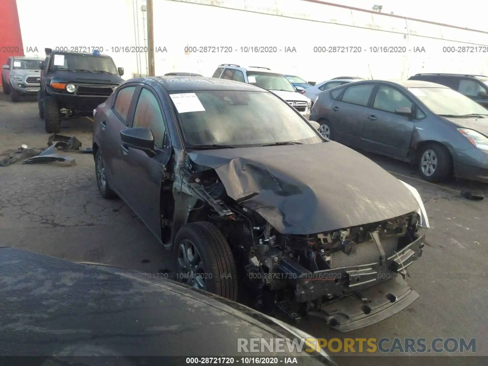 1 Photograph of a damaged car 3MYDLBYV4KY518675 TOYOTA YARIS SEDAN 2019