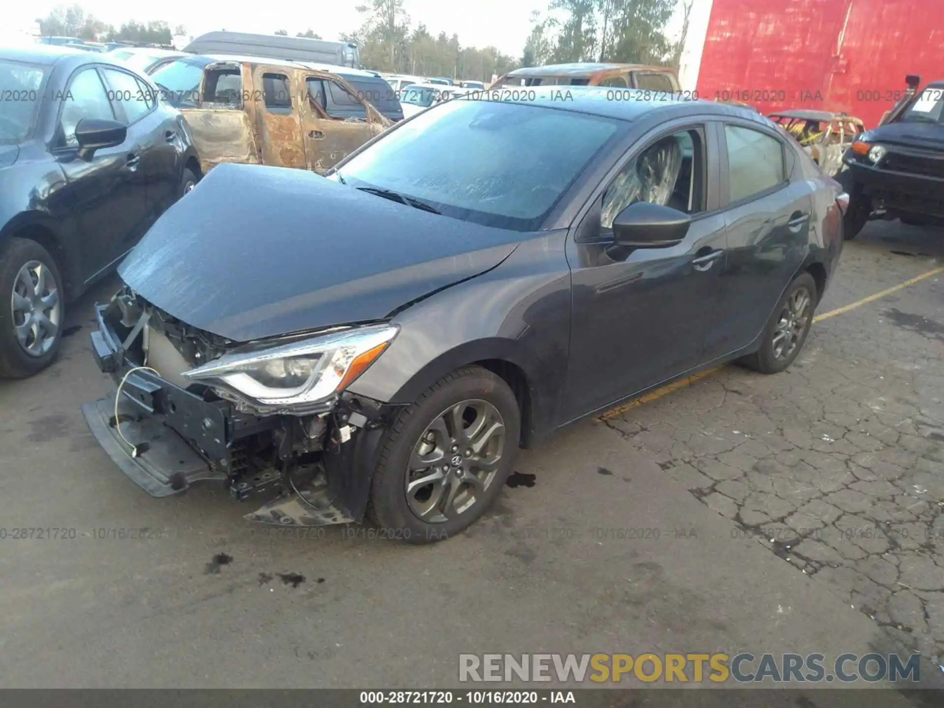 2 Photograph of a damaged car 3MYDLBYV4KY518675 TOYOTA YARIS SEDAN 2019