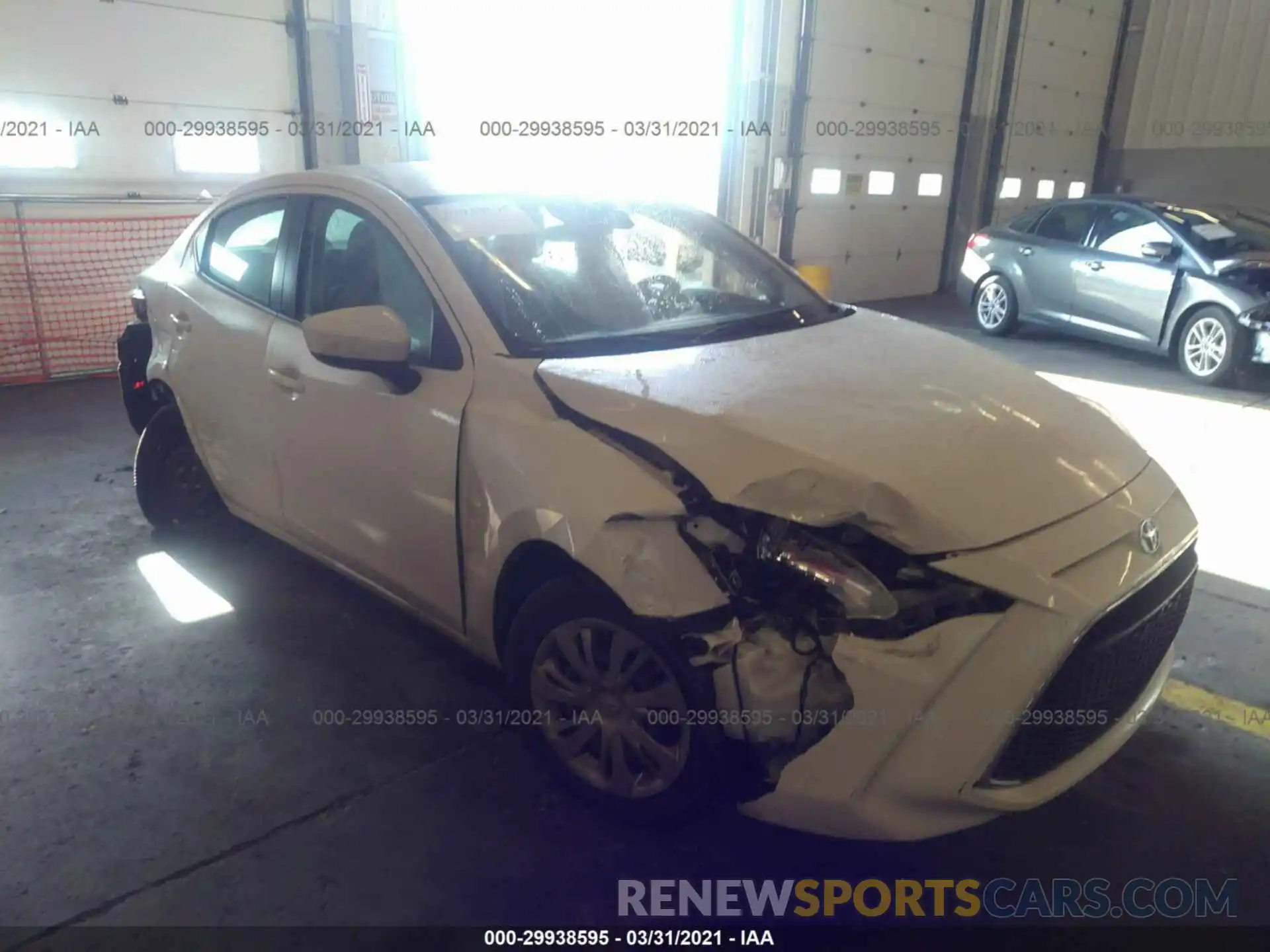 1 Photograph of a damaged car 3MYDLBYV4KY528767 TOYOTA YARIS SEDAN 2019