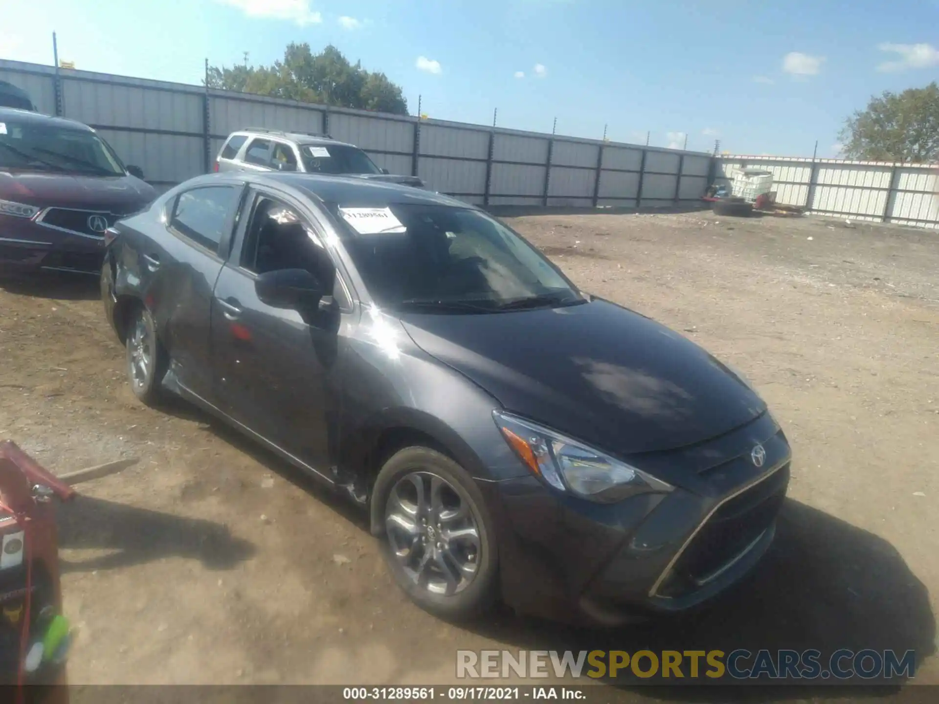 1 Photograph of a damaged car 3MYDLBYV5KY506454 TOYOTA YARIS SEDAN 2019