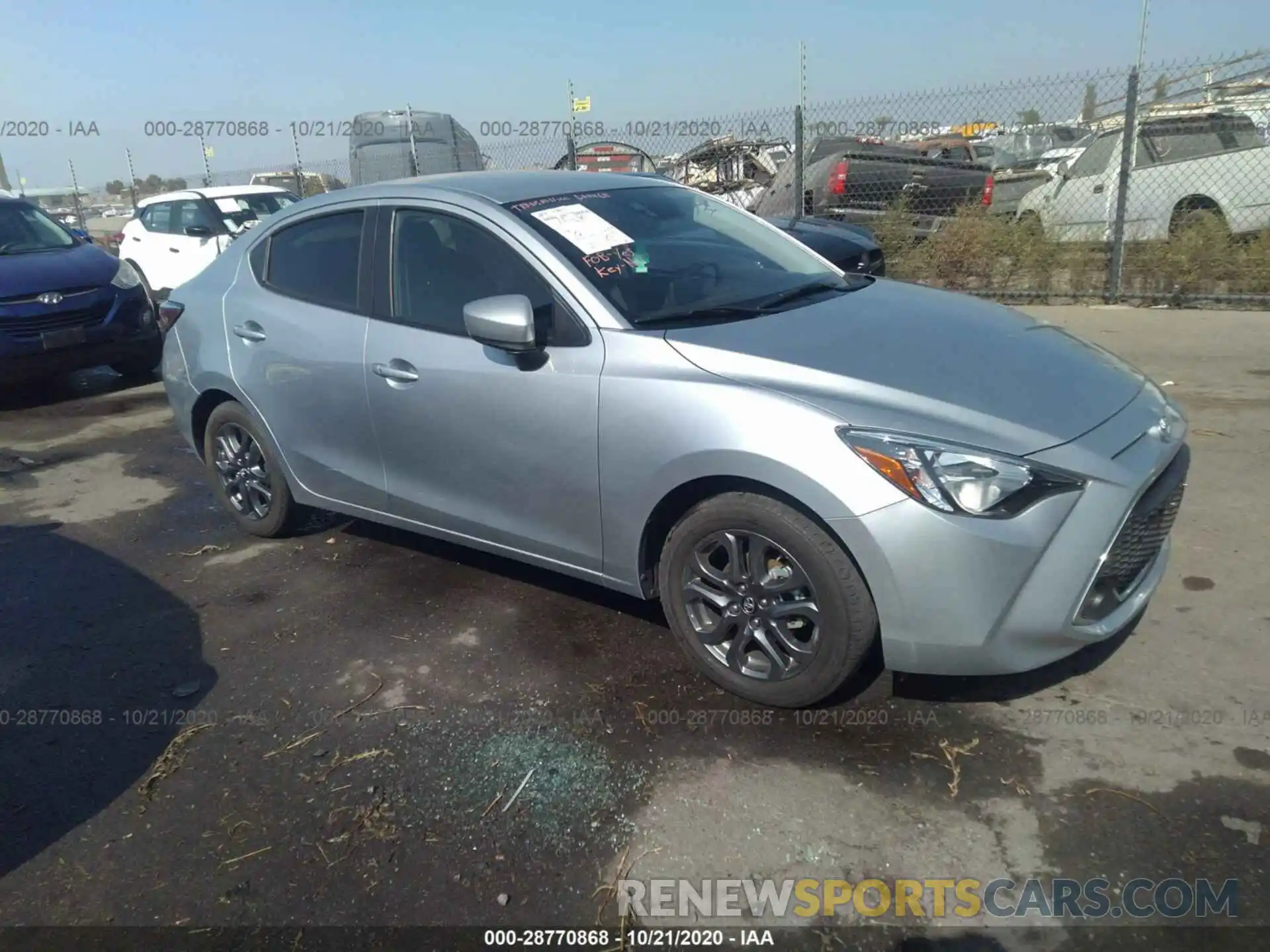 1 Photograph of a damaged car 3MYDLBYV5KY511007 TOYOTA YARIS SEDAN 2019