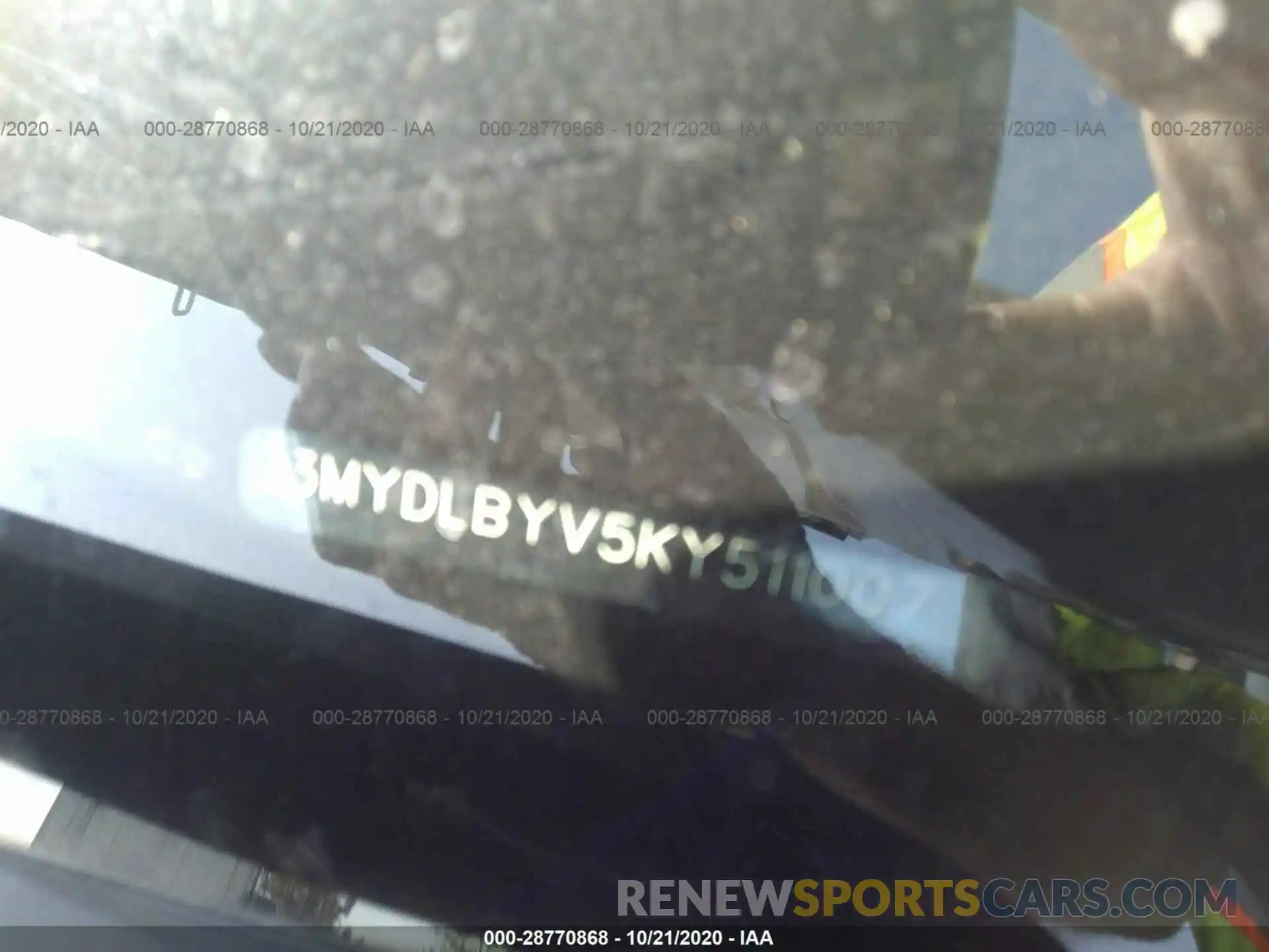 9 Photograph of a damaged car 3MYDLBYV5KY511007 TOYOTA YARIS SEDAN 2019