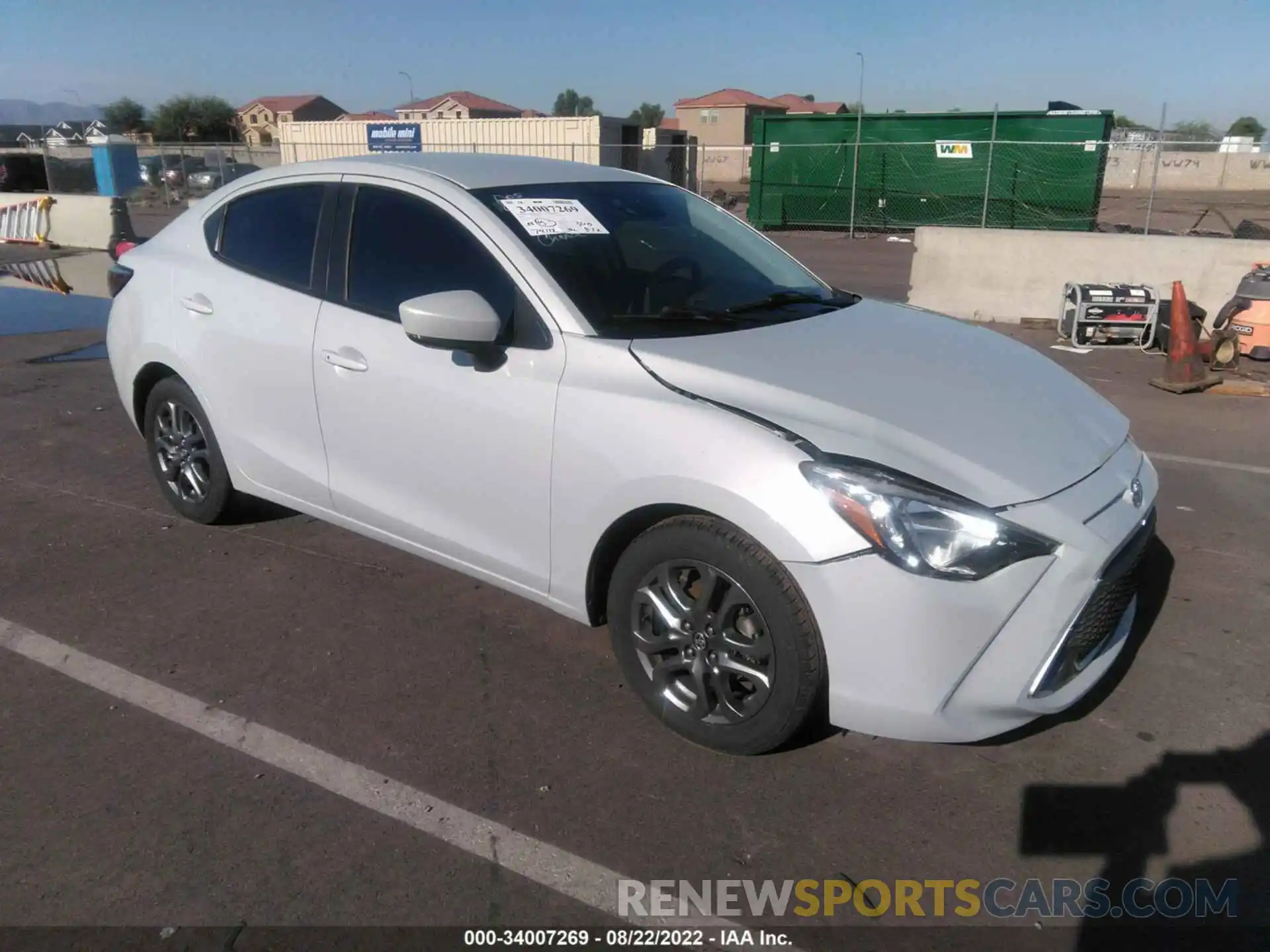 1 Photograph of a damaged car 3MYDLBYV5KY517776 TOYOTA YARIS SEDAN 2019