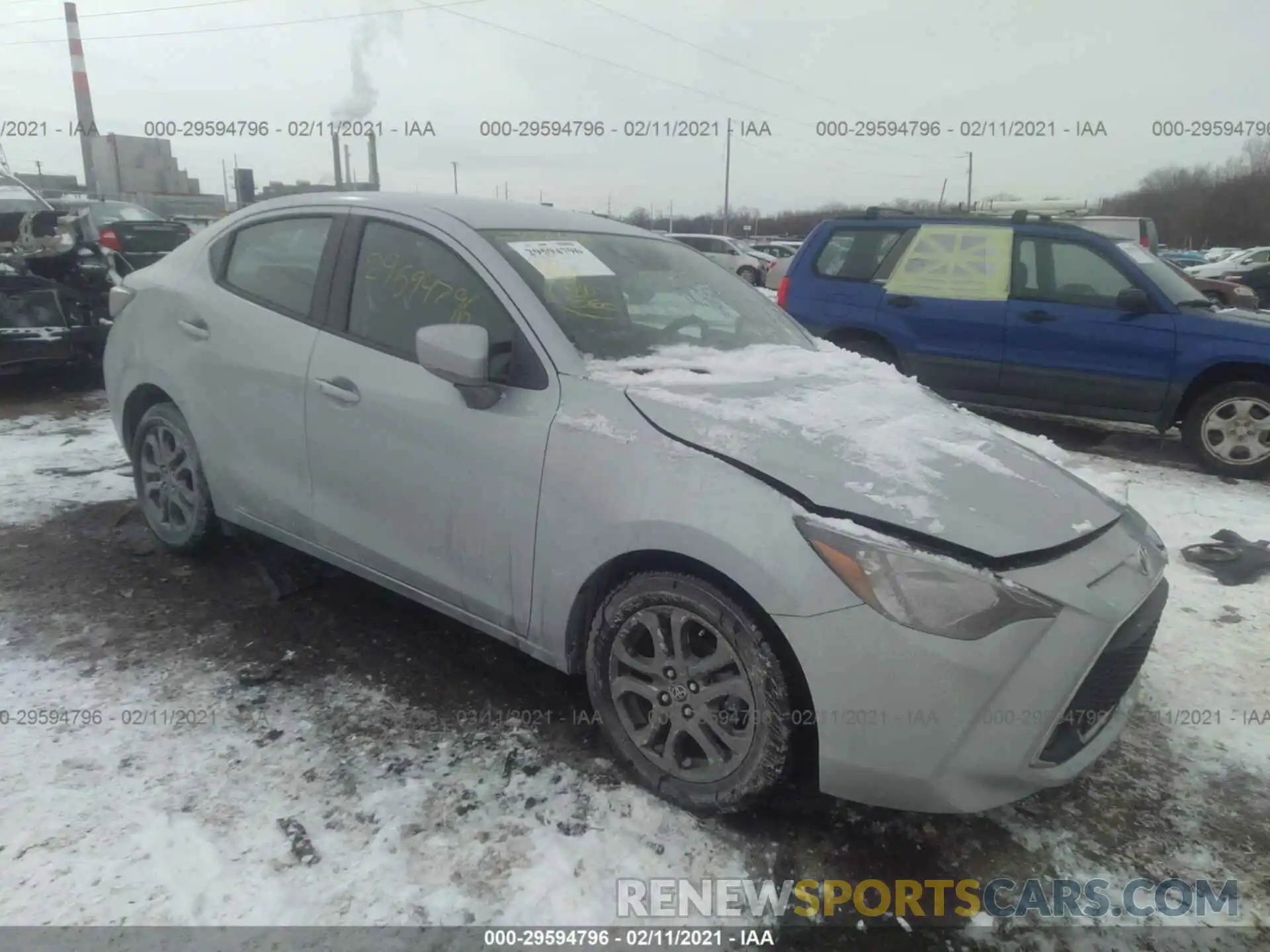 1 Photograph of a damaged car 3MYDLBYV5KY524906 TOYOTA YARIS SEDAN 2019