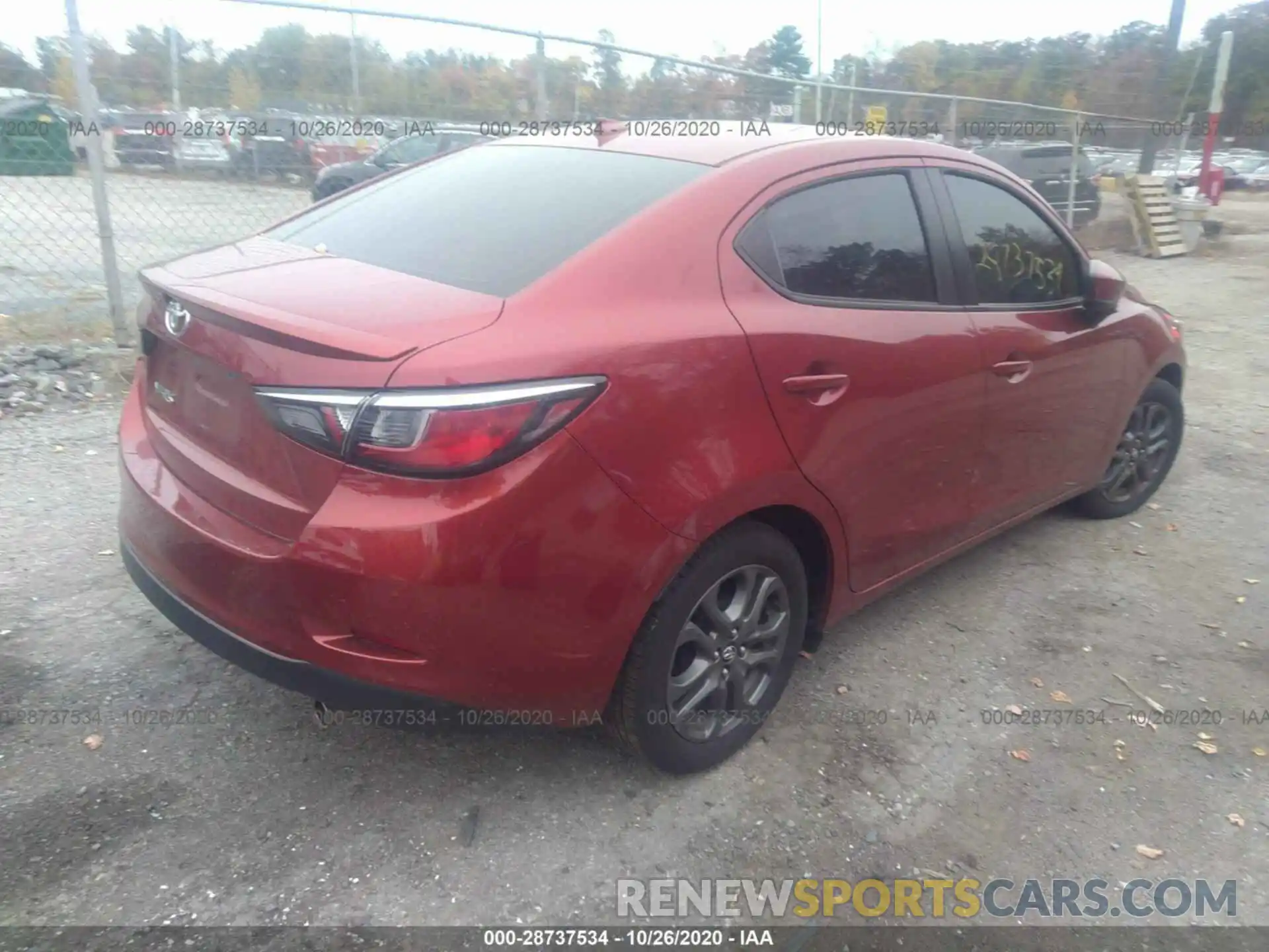 4 Photograph of a damaged car 3MYDLBYV6KY509069 TOYOTA YARIS SEDAN 2019