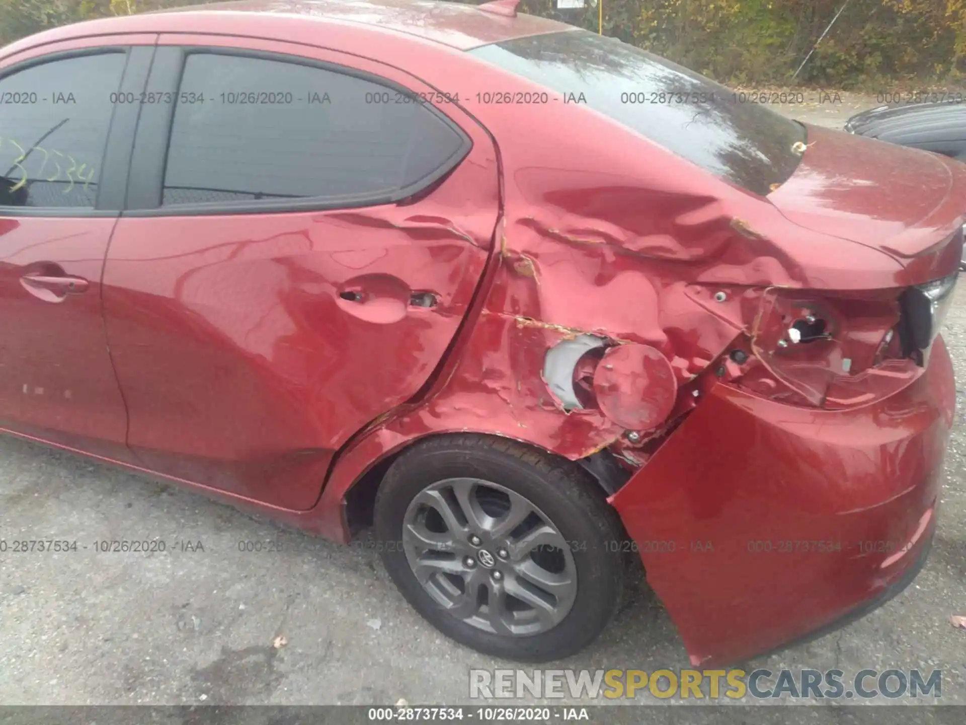 6 Photograph of a damaged car 3MYDLBYV6KY509069 TOYOTA YARIS SEDAN 2019