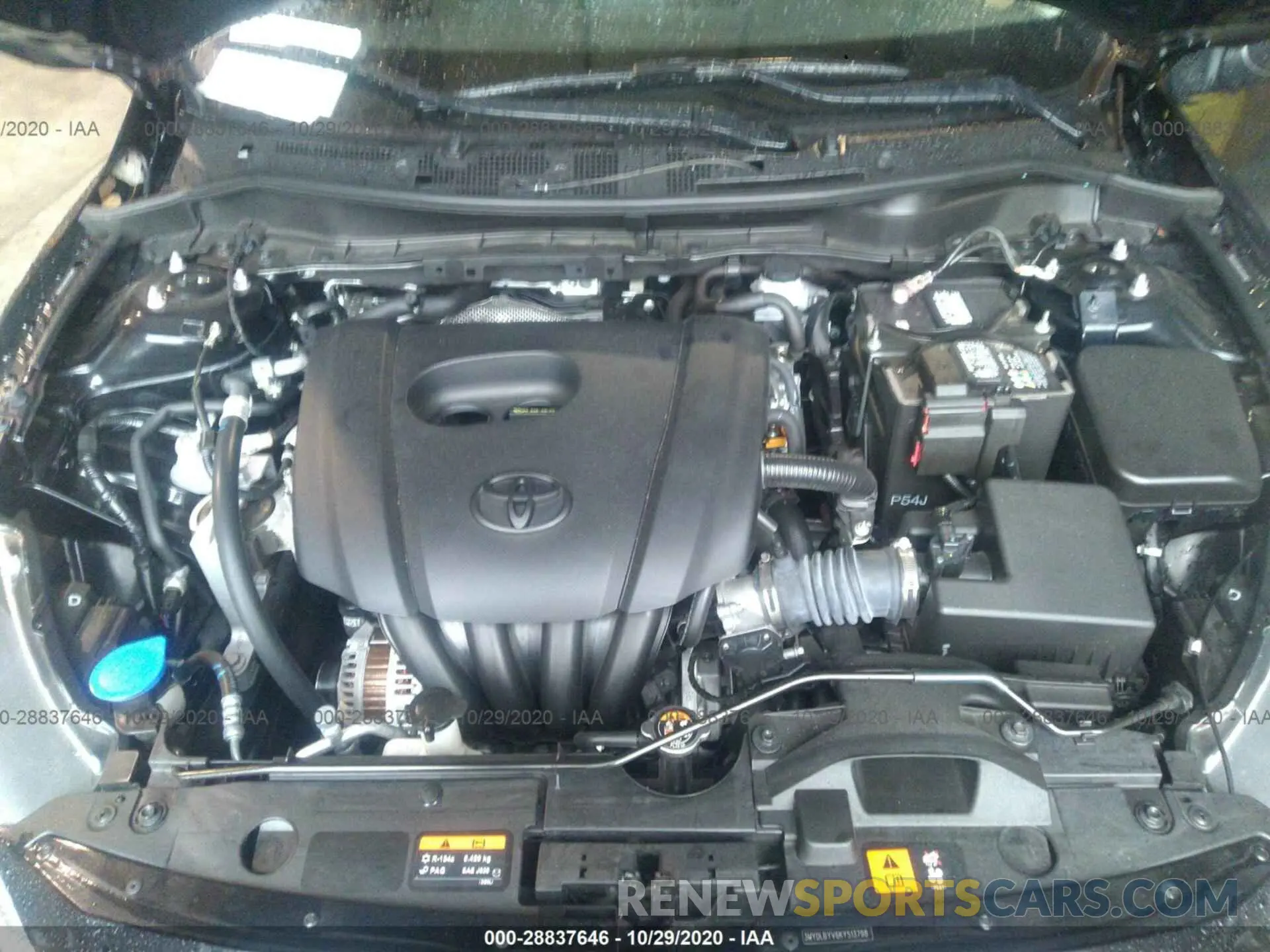 10 Photograph of a damaged car 3MYDLBYV6KY513798 TOYOTA YARIS SEDAN 2019