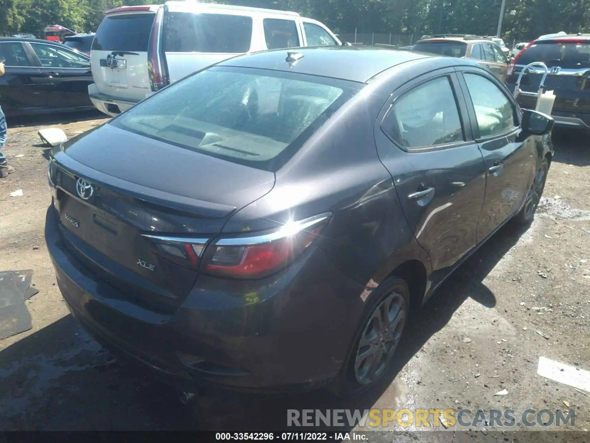 4 Photograph of a damaged car 3MYDLBYV6KY521478 TOYOTA YARIS SEDAN 2019