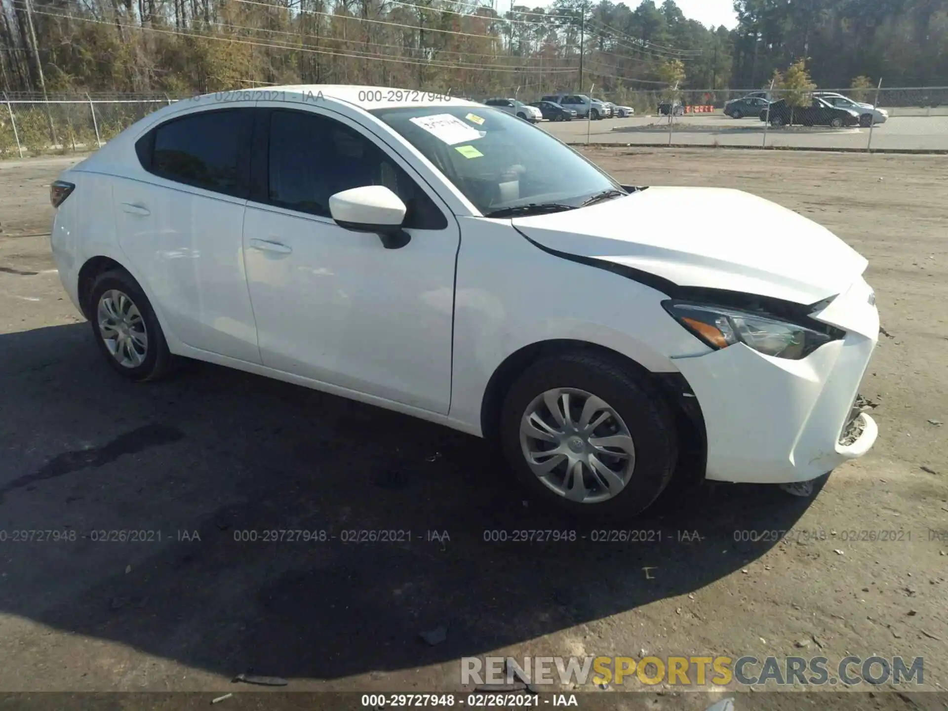 1 Photograph of a damaged car 3MYDLBYV6KY526714 TOYOTA YARIS SEDAN 2019