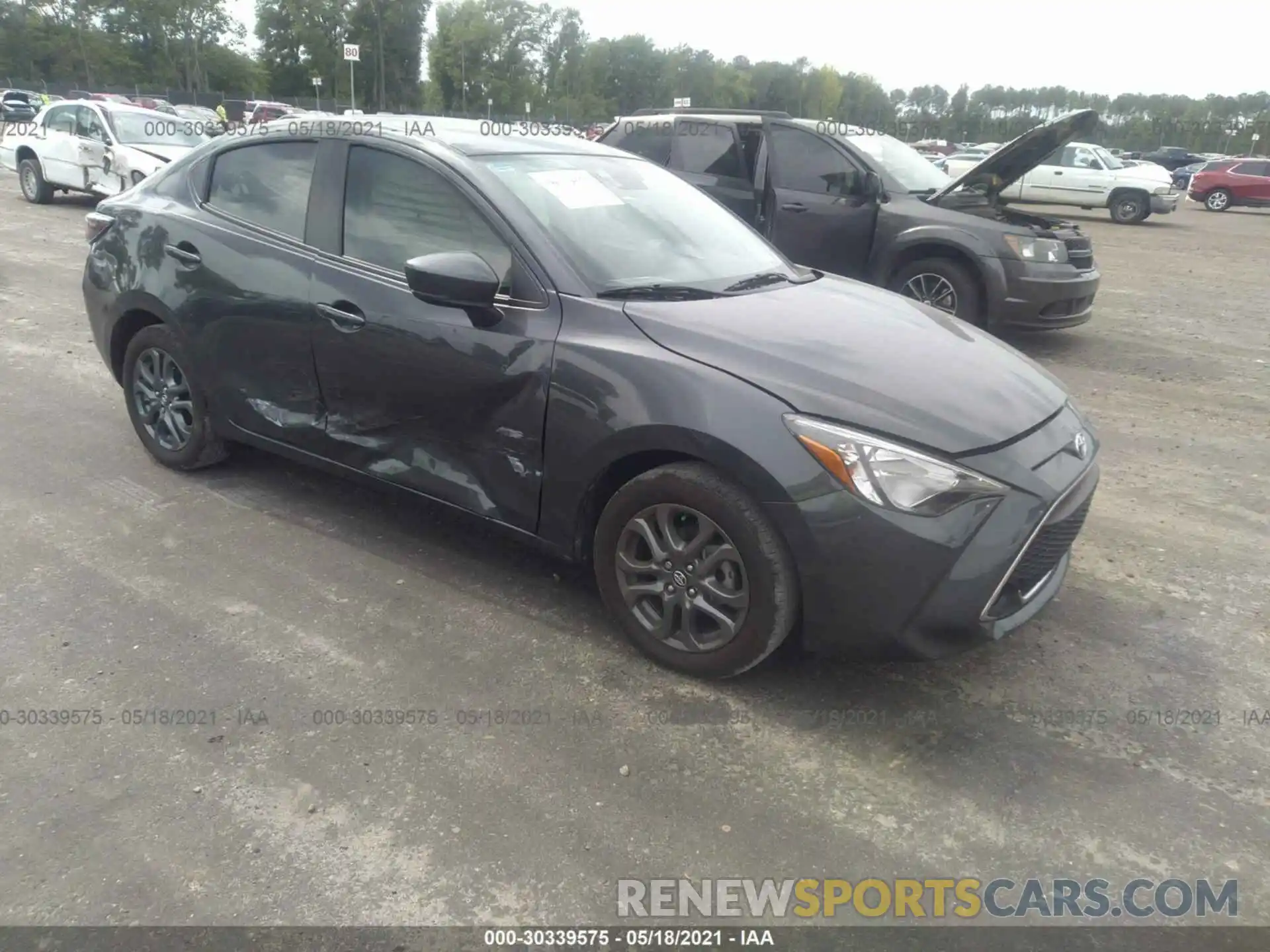 1 Photograph of a damaged car 3MYDLBYV6KY528561 TOYOTA YARIS SEDAN 2019