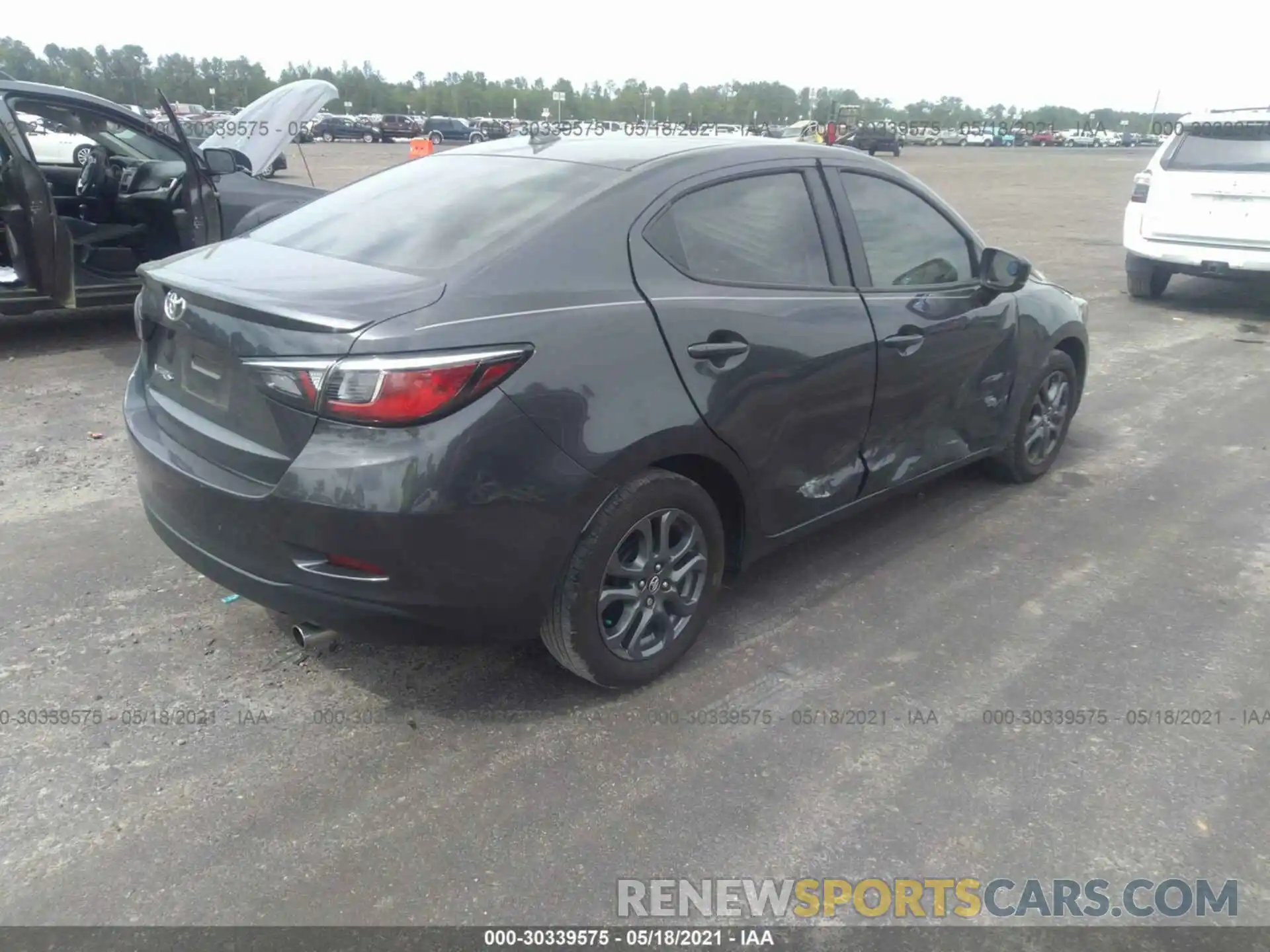 4 Photograph of a damaged car 3MYDLBYV6KY528561 TOYOTA YARIS SEDAN 2019