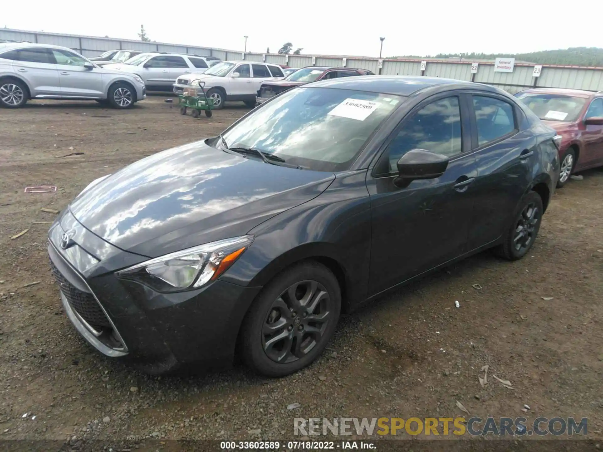 2 Photograph of a damaged car 3MYDLBYV7KY506066 TOYOTA YARIS SEDAN 2019