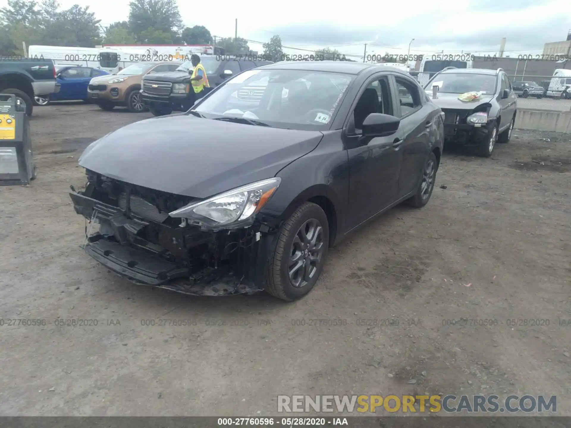 2 Photograph of a damaged car 3MYDLBYV7KY523479 TOYOTA YARIS SEDAN 2019