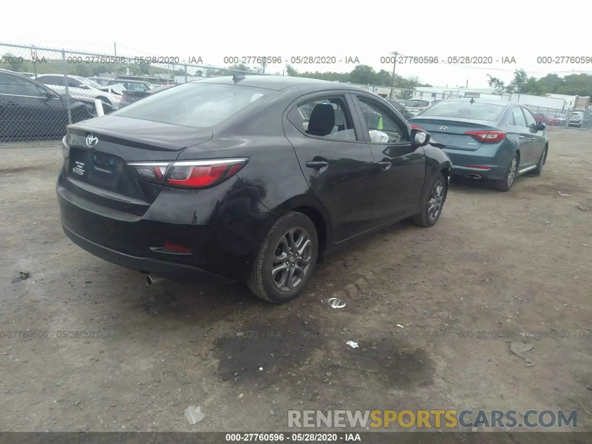 4 Photograph of a damaged car 3MYDLBYV7KY523479 TOYOTA YARIS SEDAN 2019