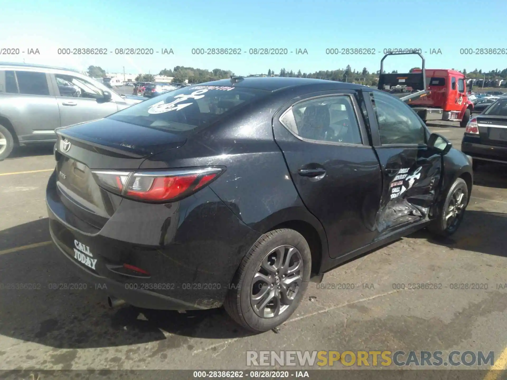 4 Photograph of a damaged car 3MYDLBYV7KY524194 TOYOTA YARIS SEDAN 2019