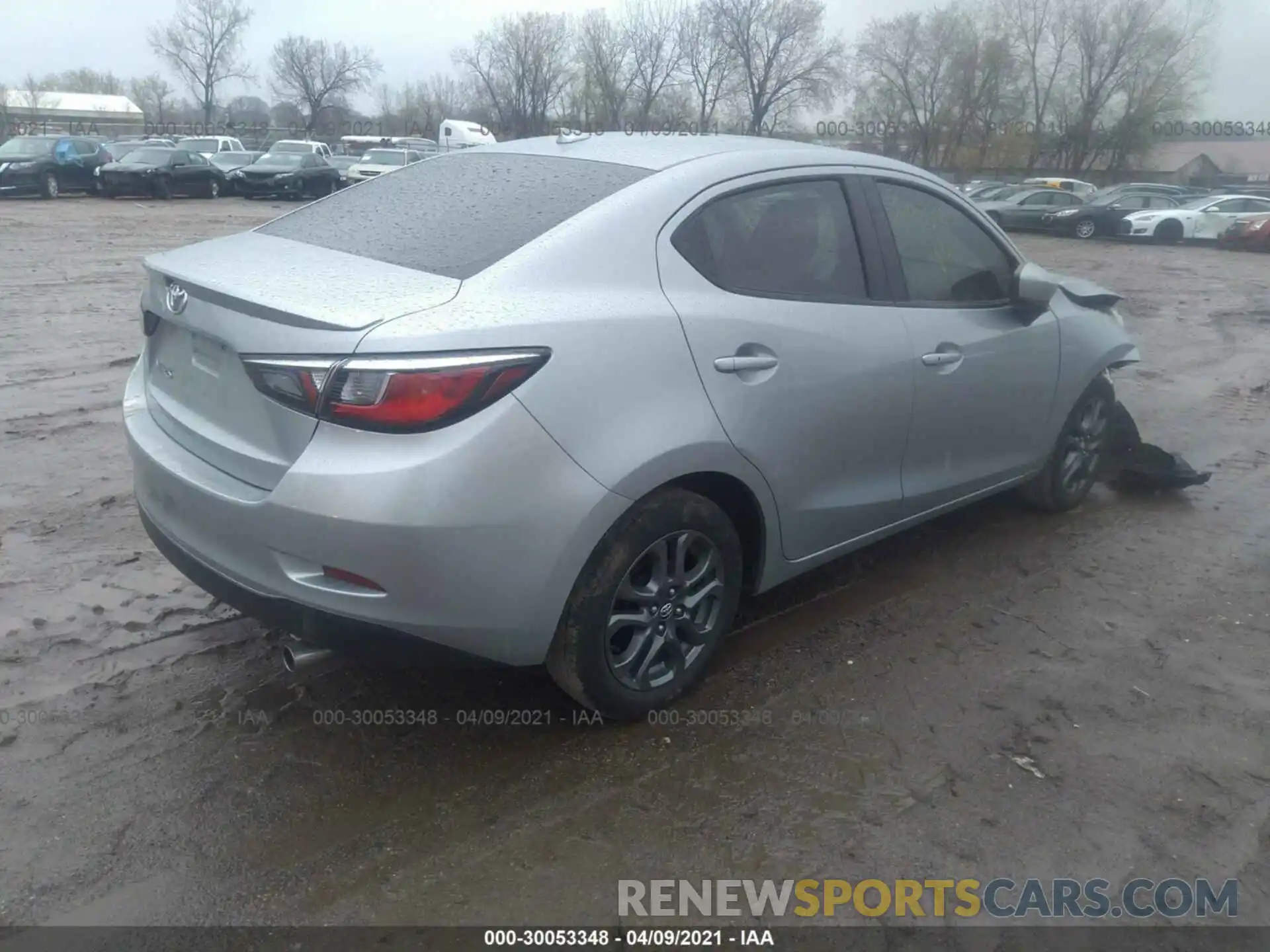 4 Photograph of a damaged car 3MYDLBYV7KY526009 TOYOTA YARIS SEDAN 2019