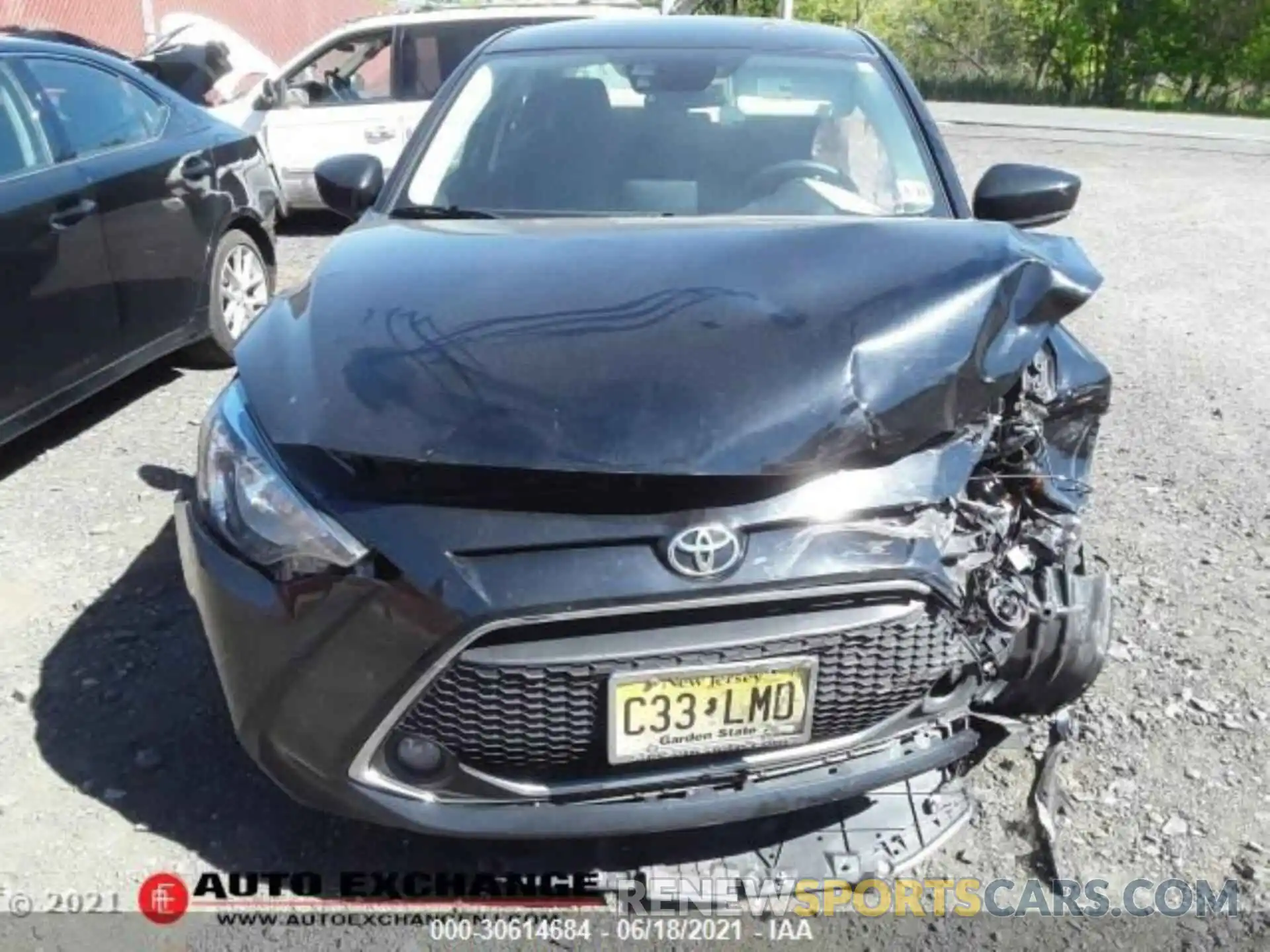 3 Photograph of a damaged car 3MYDLBYV7KY527113 TOYOTA YARIS SEDAN 2019