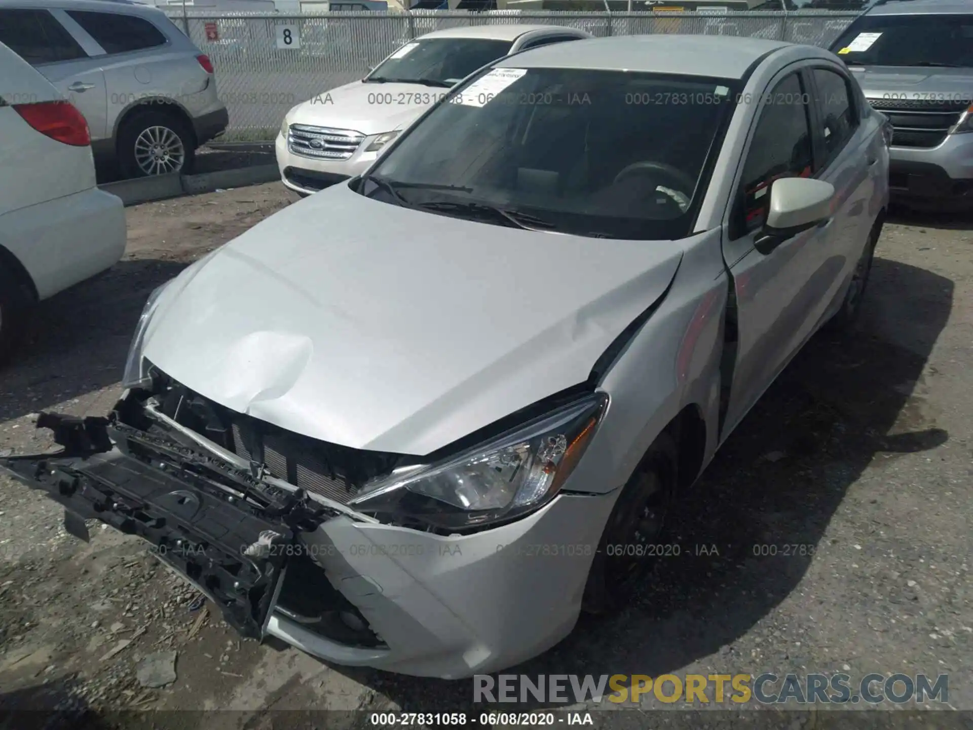 2 Photograph of a damaged car 3MYDLBYV8KY510739 TOYOTA YARIS SEDAN 2019