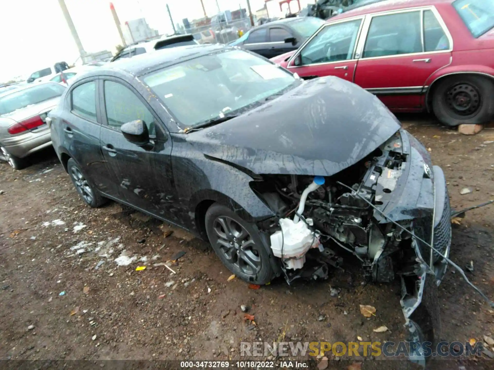 1 Photograph of a damaged car 3MYDLBYV8KY516489 TOYOTA YARIS SEDAN 2019