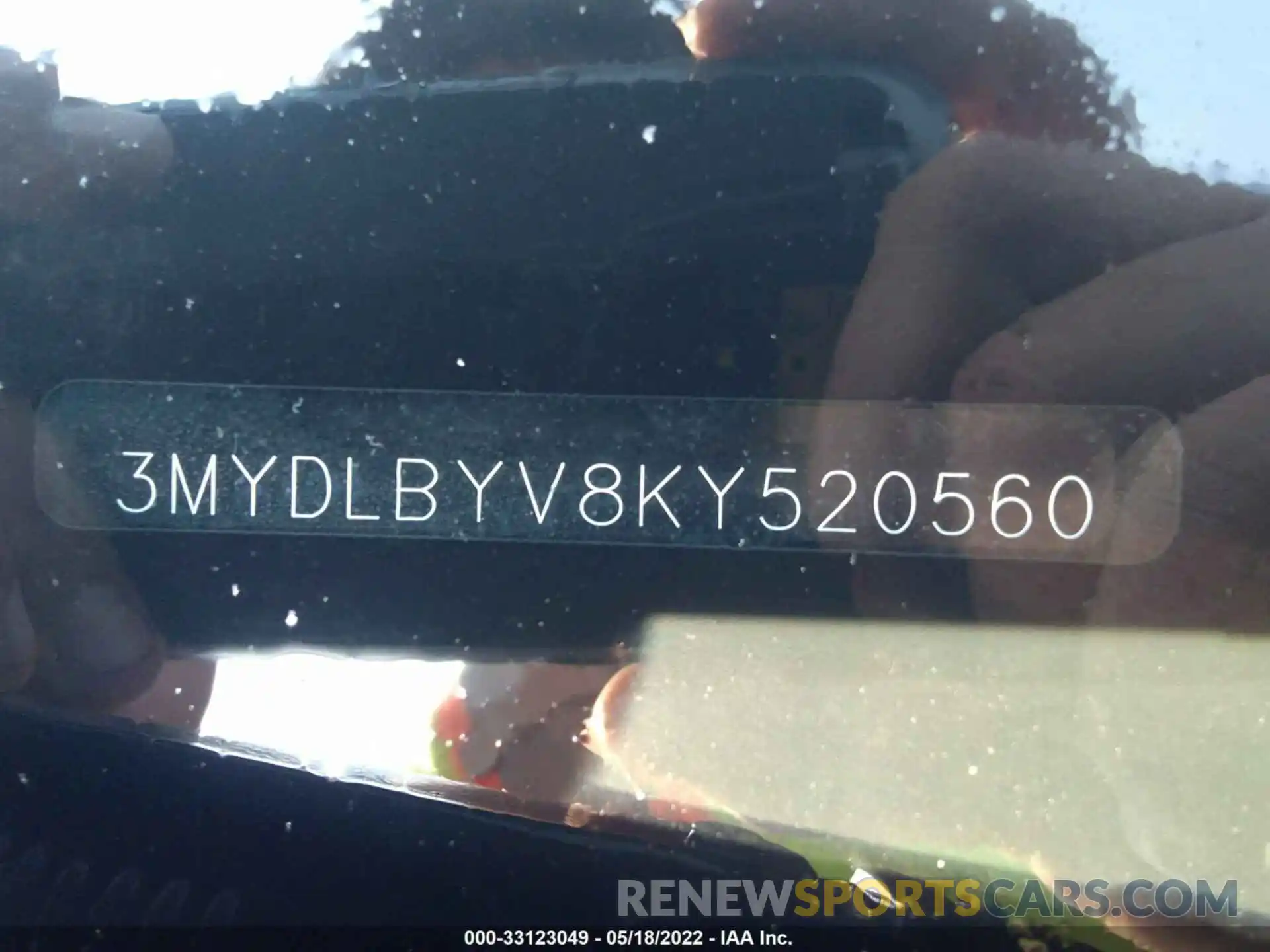 9 Photograph of a damaged car 3MYDLBYV8KY520560 TOYOTA YARIS SEDAN 2019