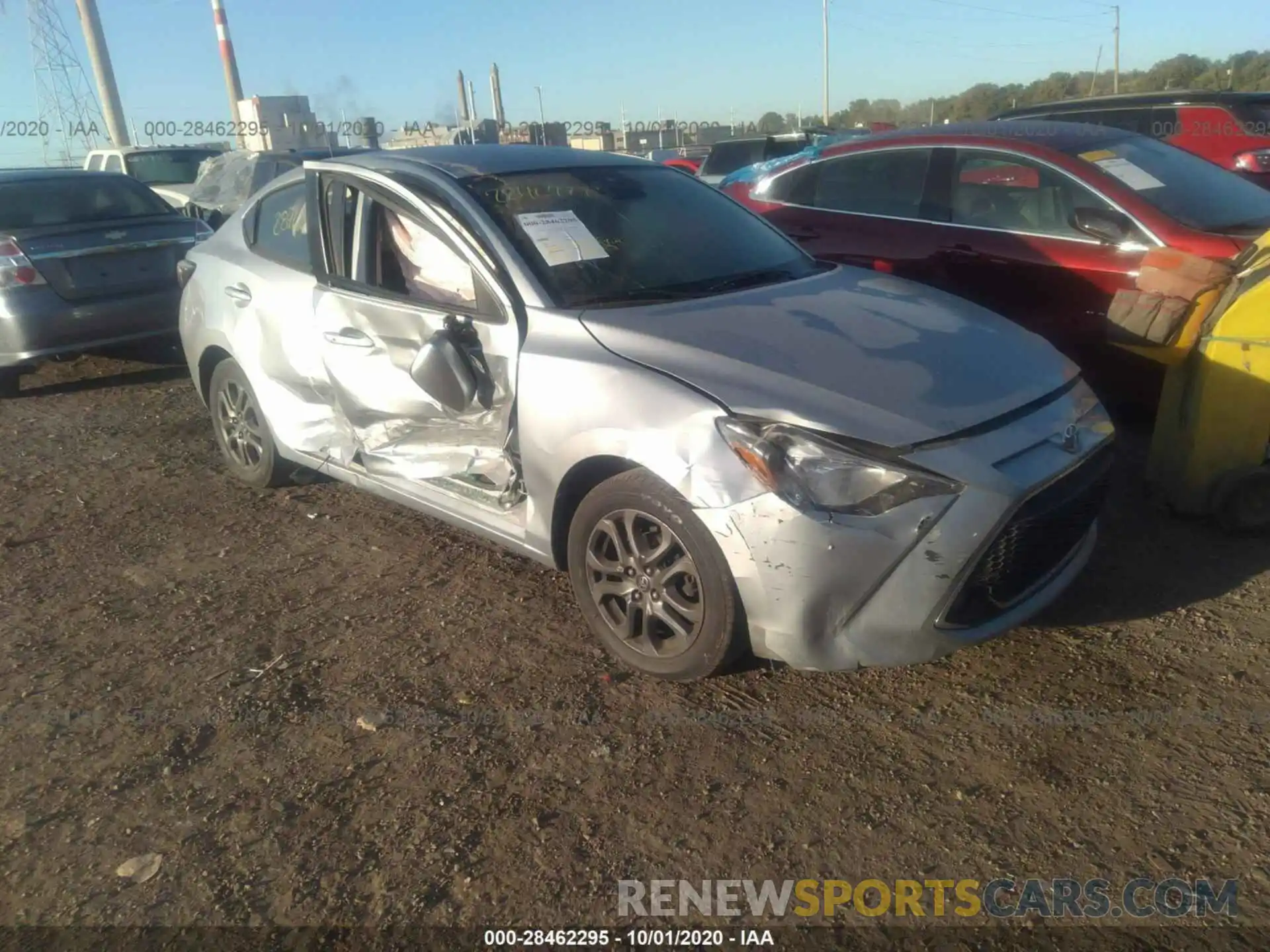 1 Photograph of a damaged car 3MYDLBYV8KY522793 TOYOTA YARIS SEDAN 2019